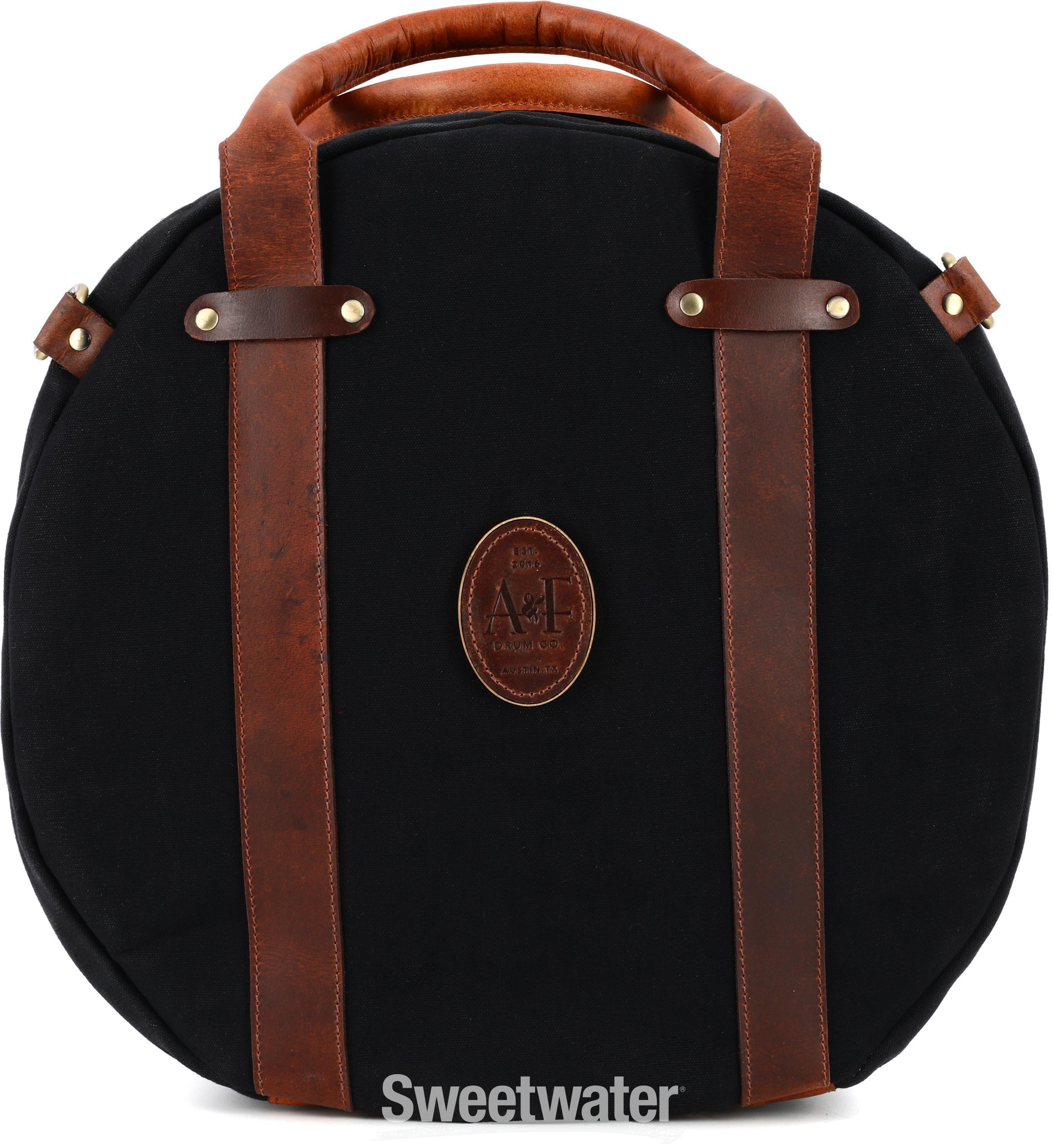 A&F Drum Company Canvas & Leather Snare Drum Bag