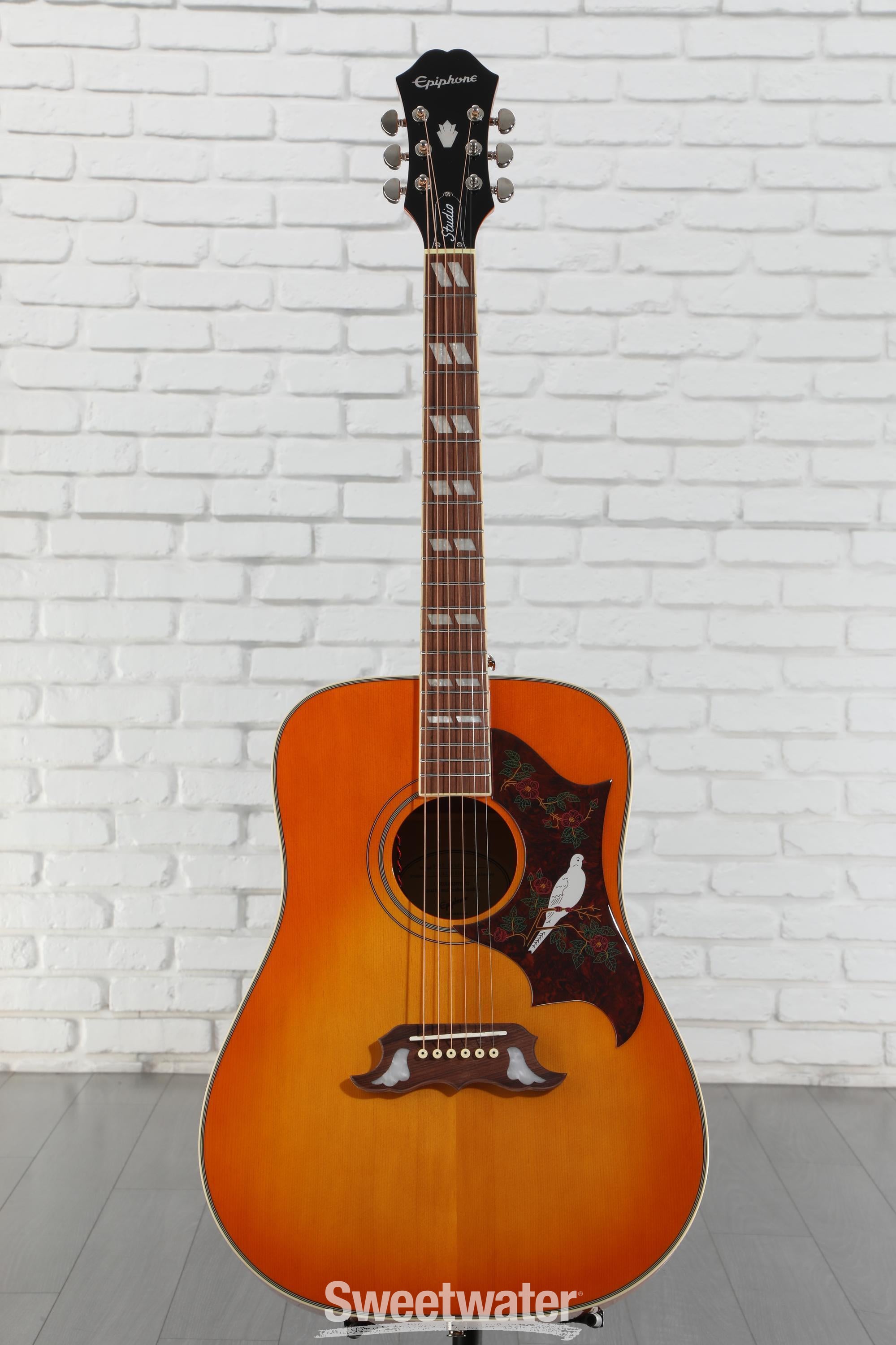 Epiphone Dove Pro/極美品/訳有り Epiphone Dove Studio Acoustic-Electric Guitar Vintage Burst