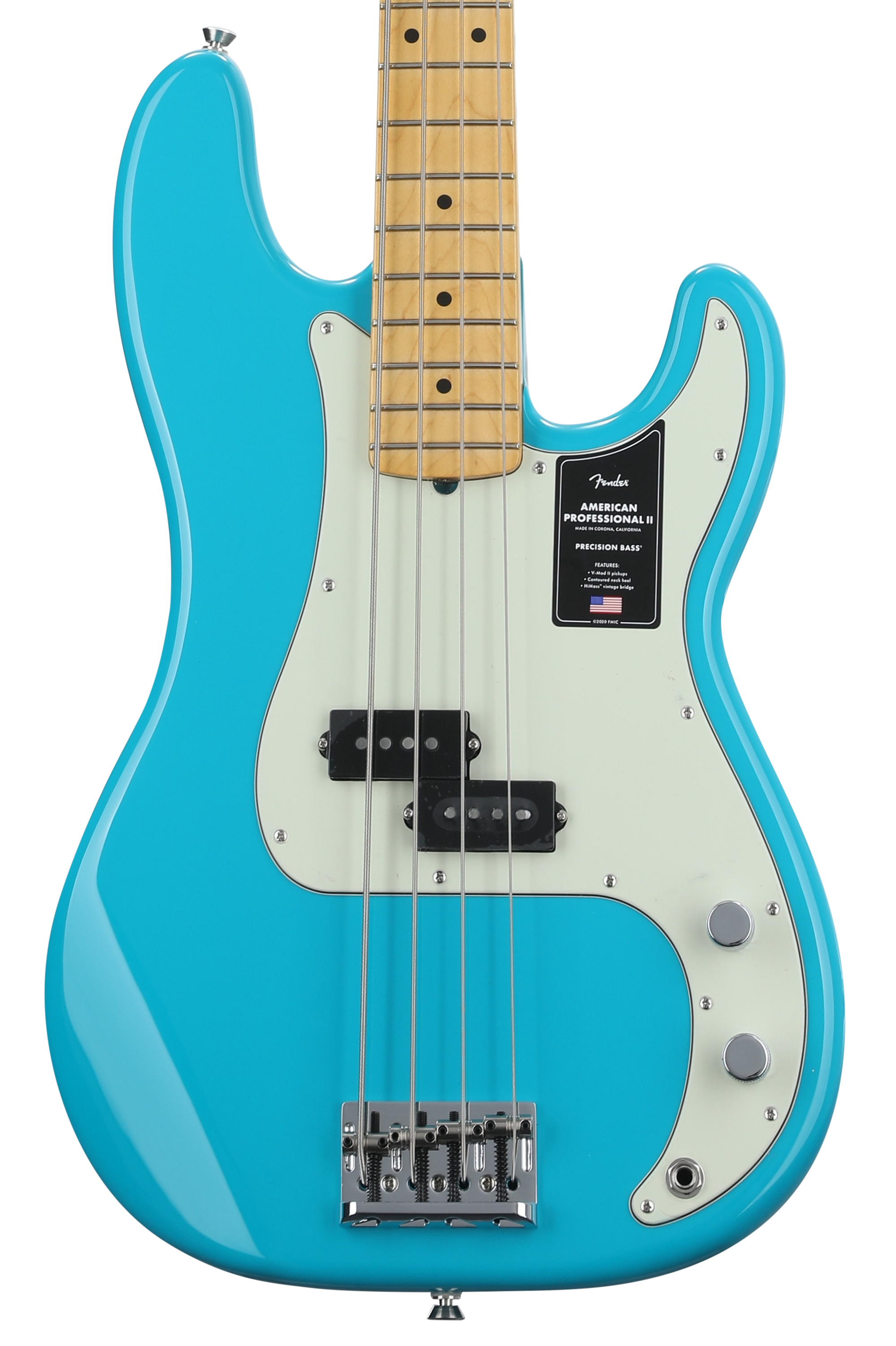 Fender American Professional II Precision Bass - Miami Blue with