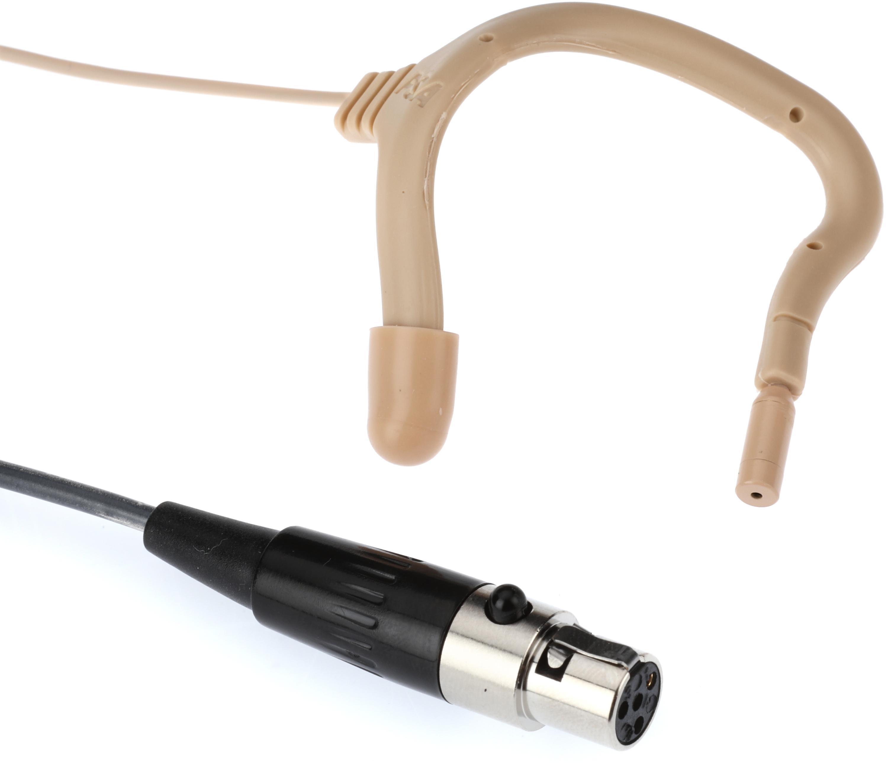 Photo of Point Source Audio Embrace EO-8WLh Omnidirectional Earset Microphone with TA4F Connector for Shure Wireless - Beige