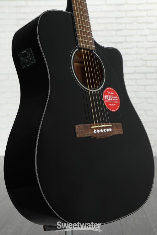 Fender CD-60SCE Acoustic-electric Guitar - Black