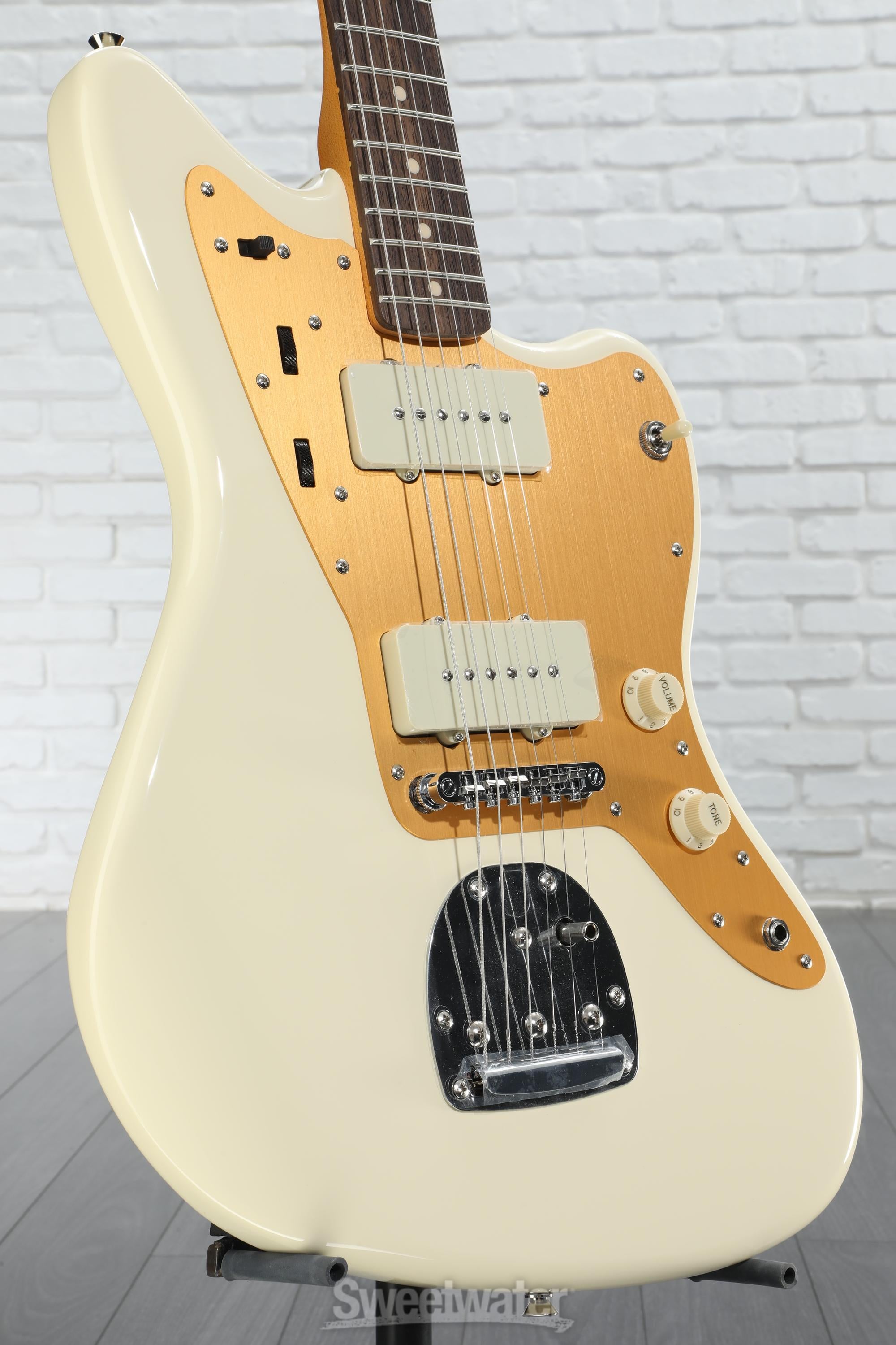 ギター Squier by Fender J Mascis Jazzmaster Squier J Mascis Signature Jazzmaster - Vintage White with