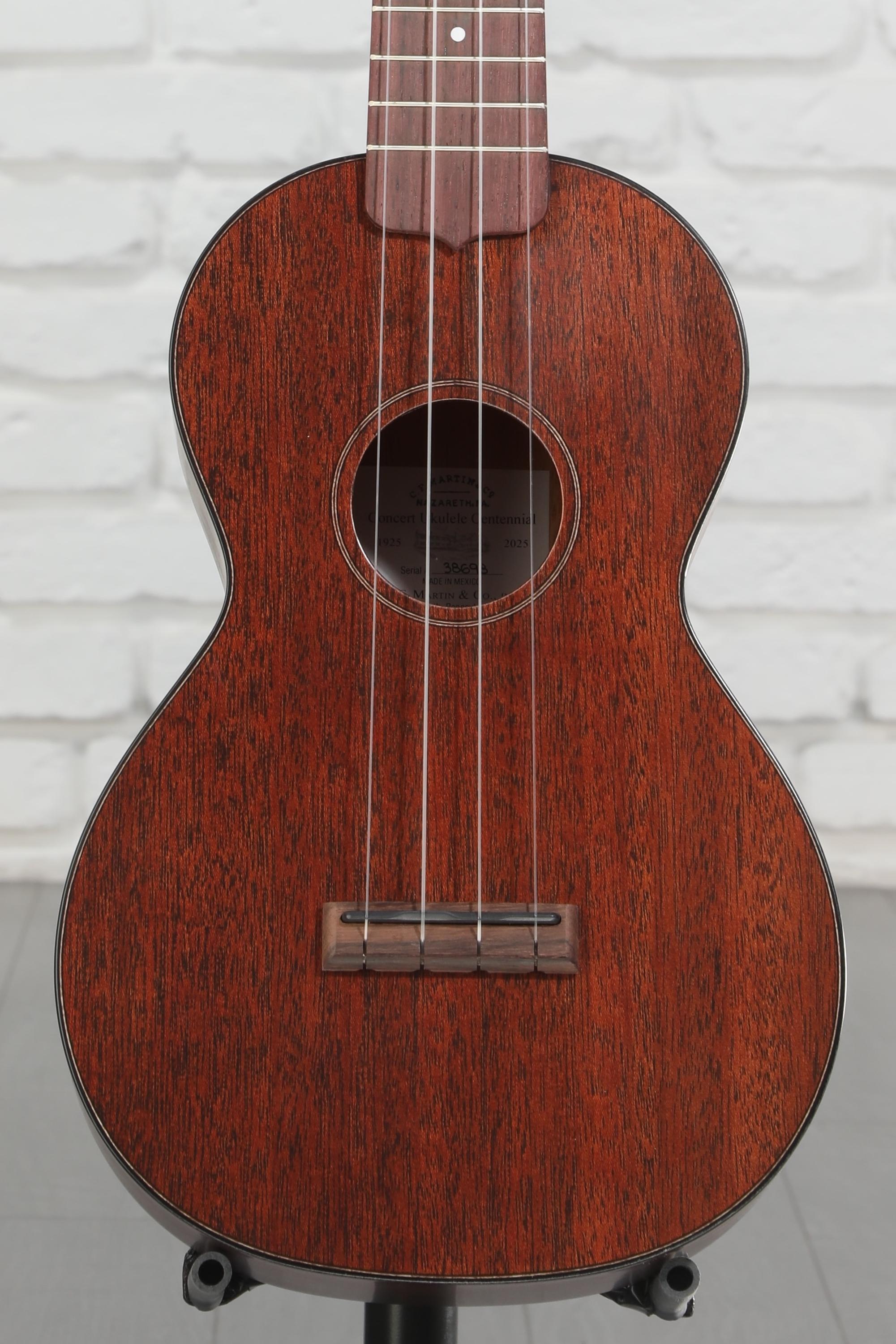 Martin Centennial Concert Ukulele - Natural Dark Mahogany | Sweetwater