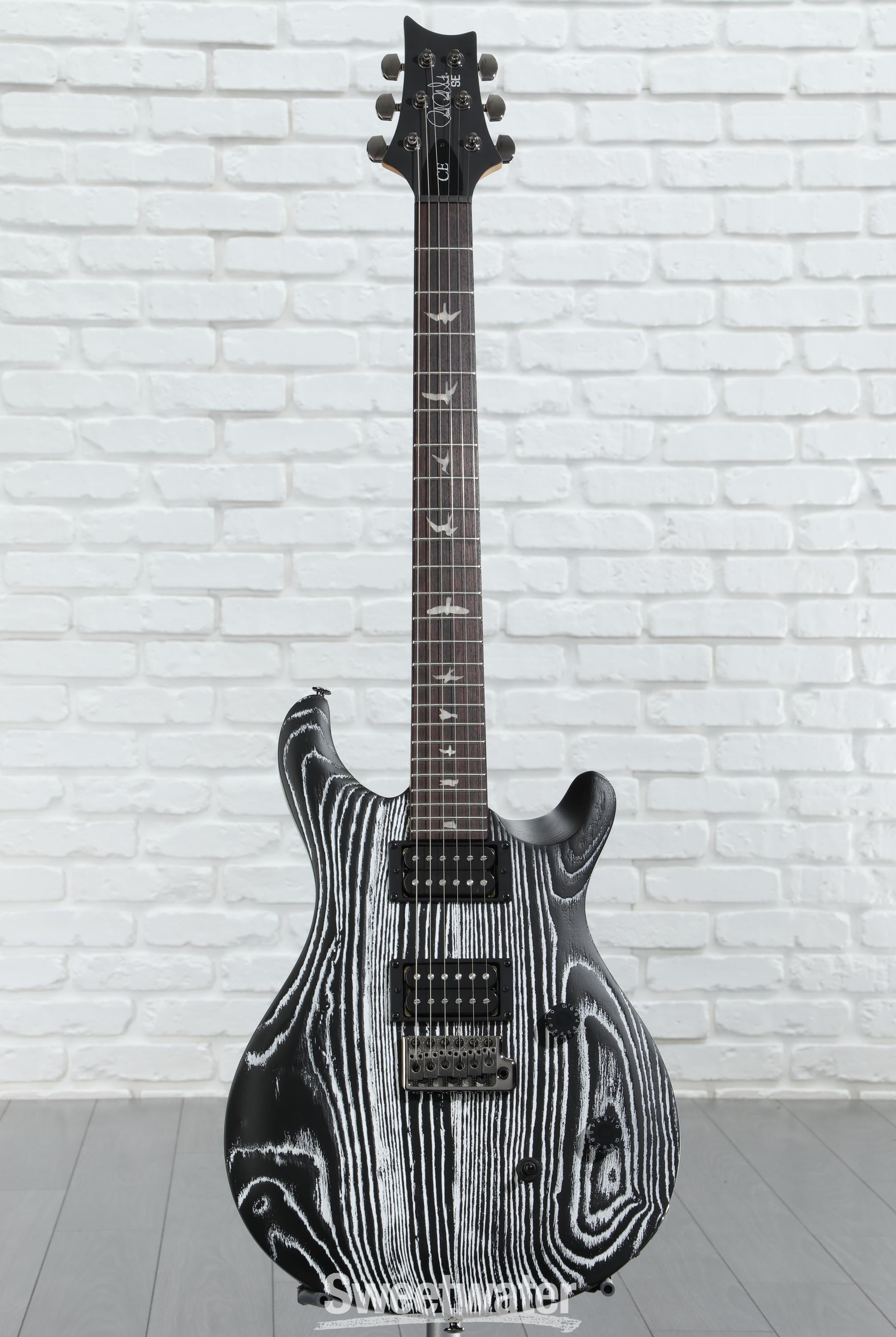 PRS SE Sandblasted CE 24 Electric Guitar - Sandblasted White, Limited Edition