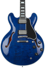 Photo of Gibson Custom 1959 ES-355 Custom Figured Top Semi-hollowbody Electric Guitar - Viper Blue Gloss, Sweetwater Exclusive
