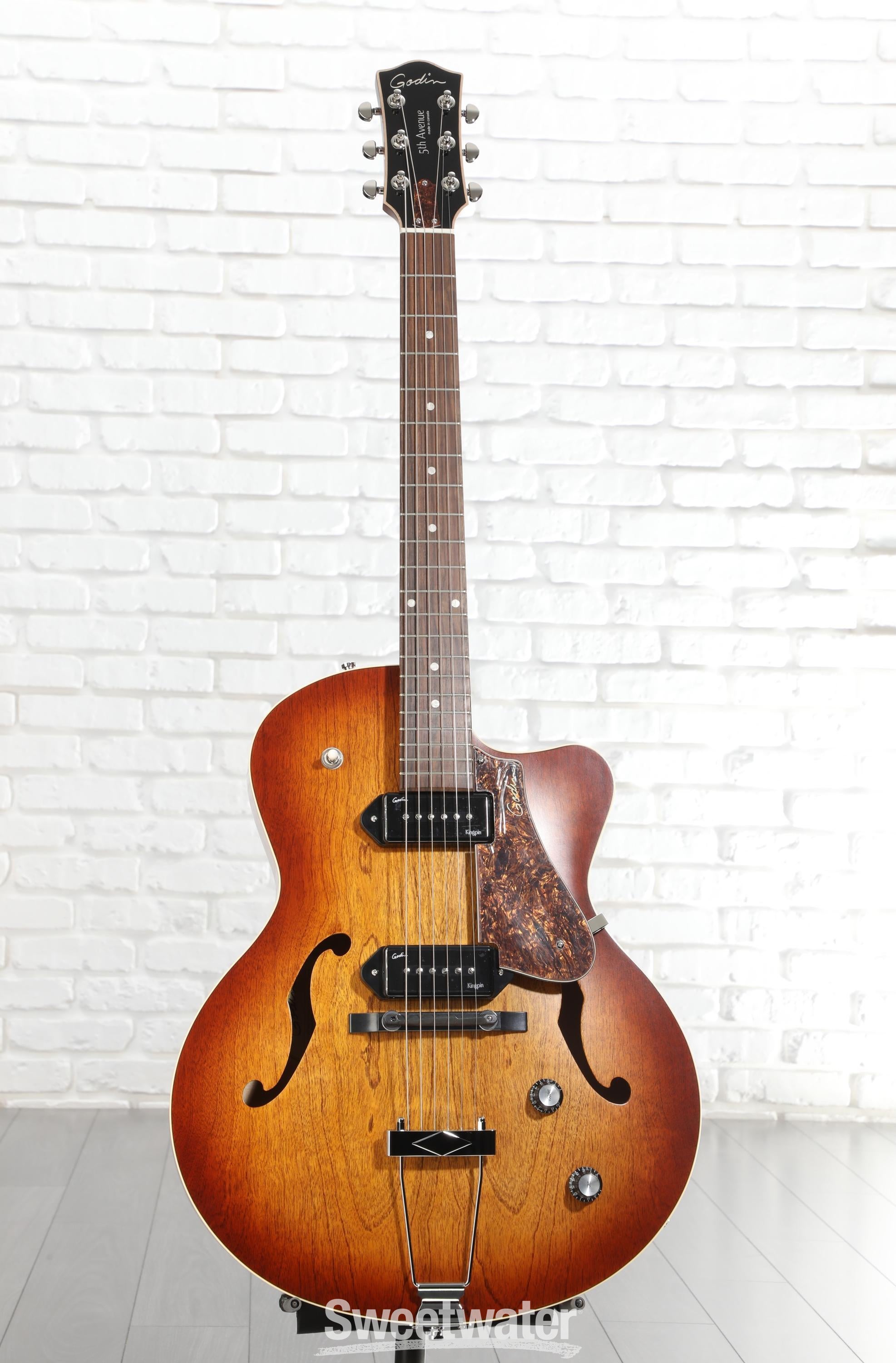 Godin 5th Avenue CW Kingpin II P90 Hollowbody Electric Guitar