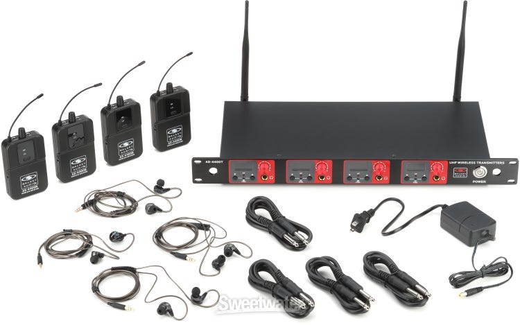 Galaxy Audio AS-4400 Quad UHF Wireless In-ear Monitoring System - M4 (534MHz-552MHz)
