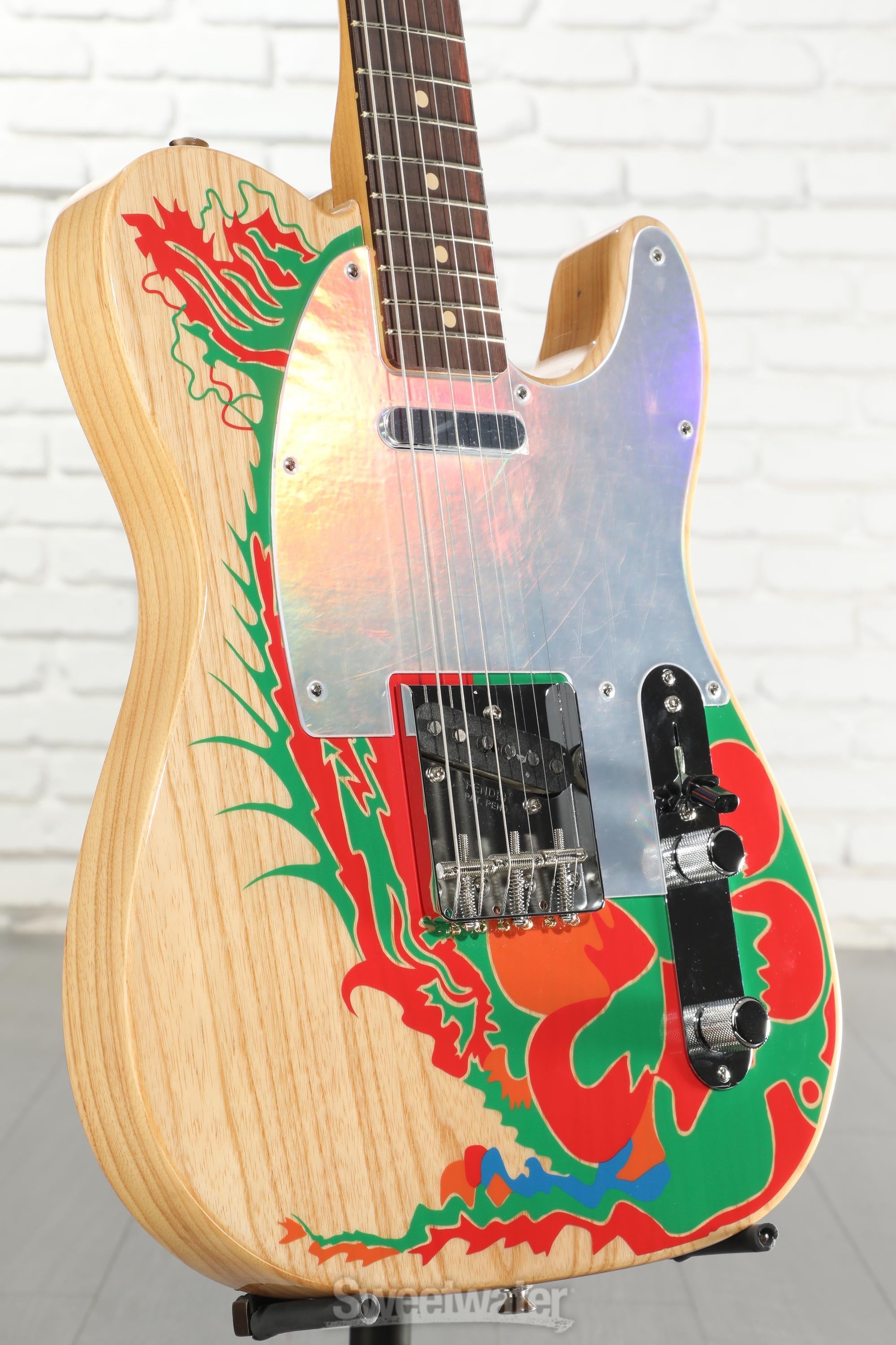 Fender Jimmy Page Telecaster - Natural with Artwork | Sweetwater