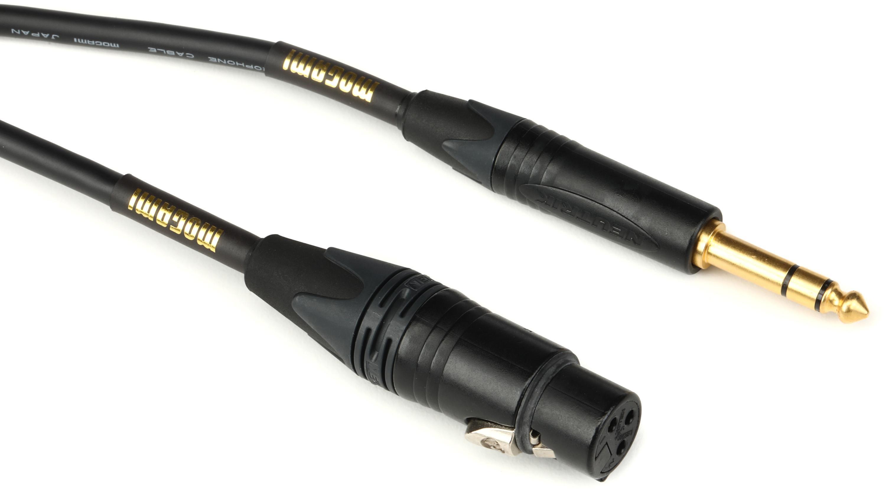 Photo of Mogami Gold TRSXLRF-20 Balanced XLR Female to 1/4-inch TRS Male Patch Cable - 20 foot