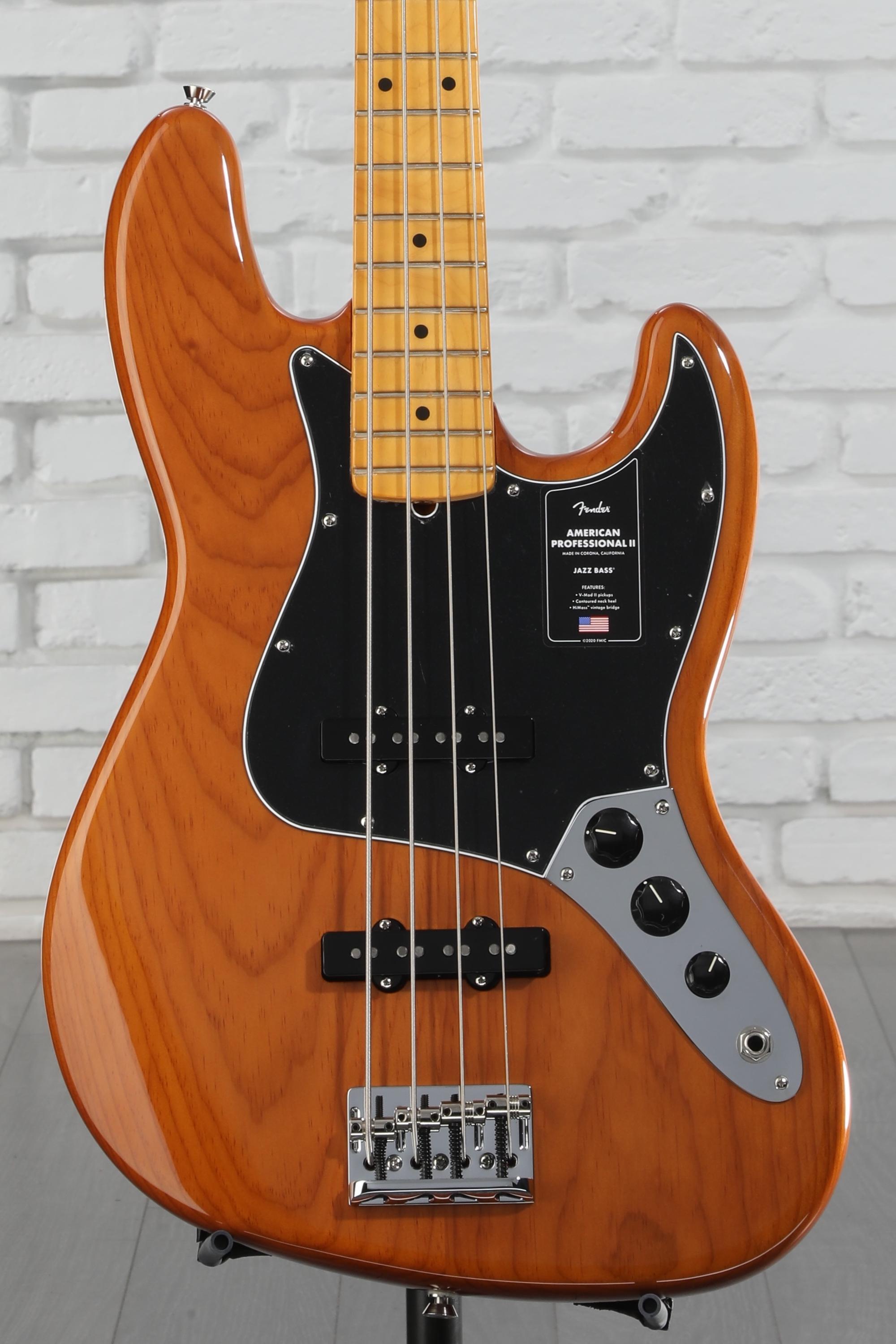 ベース Fender American Professiona Jazz Bass Fender American Pro II Jazz Bass (4 String), Black with Rosewood