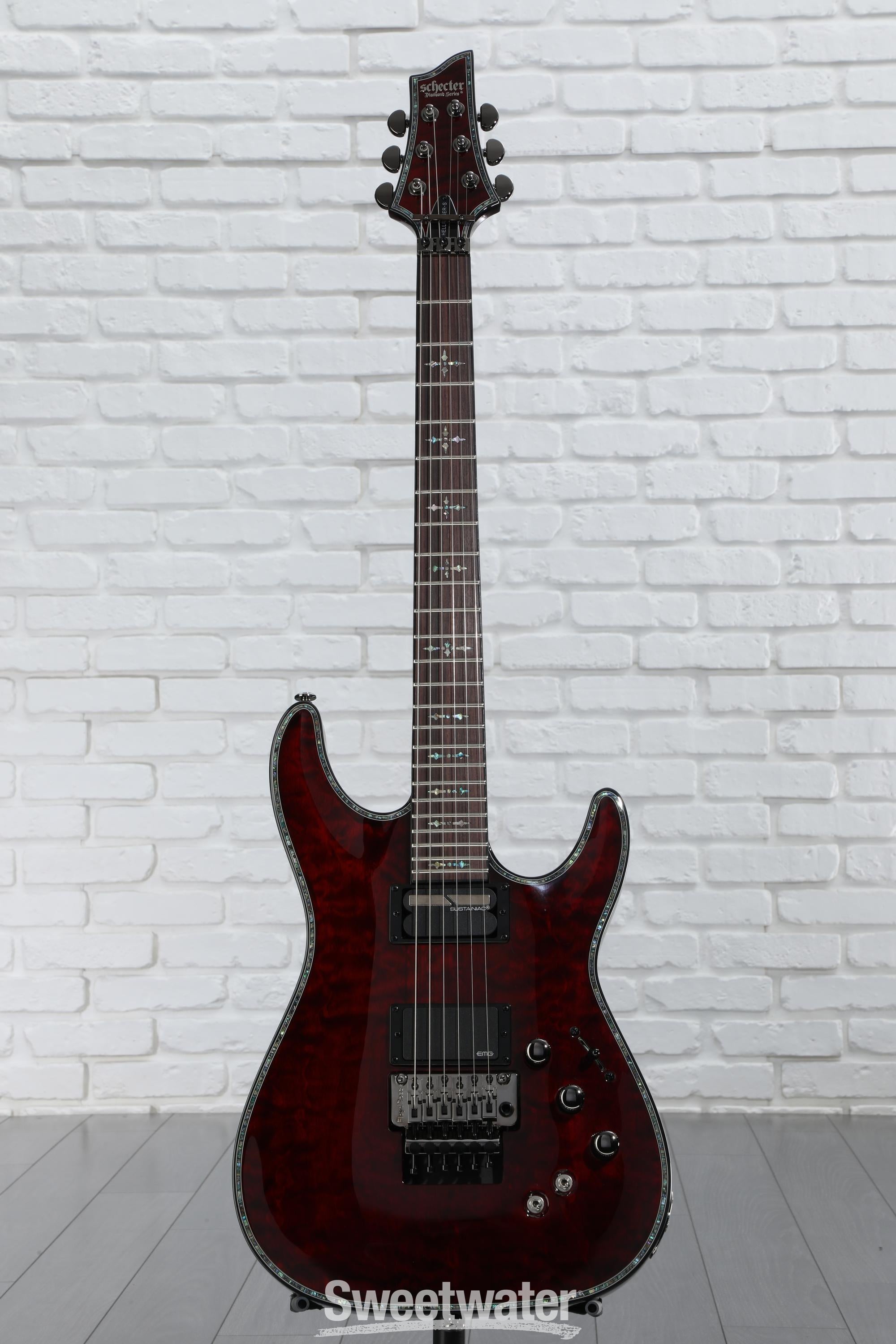Schecter Hellraiser C-1 FR-S Electric Guitar - Black Cherry