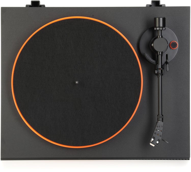 Orange Felt Turntable Slipmat 2 Pair 12-in. Vinyl Record DJ Pro