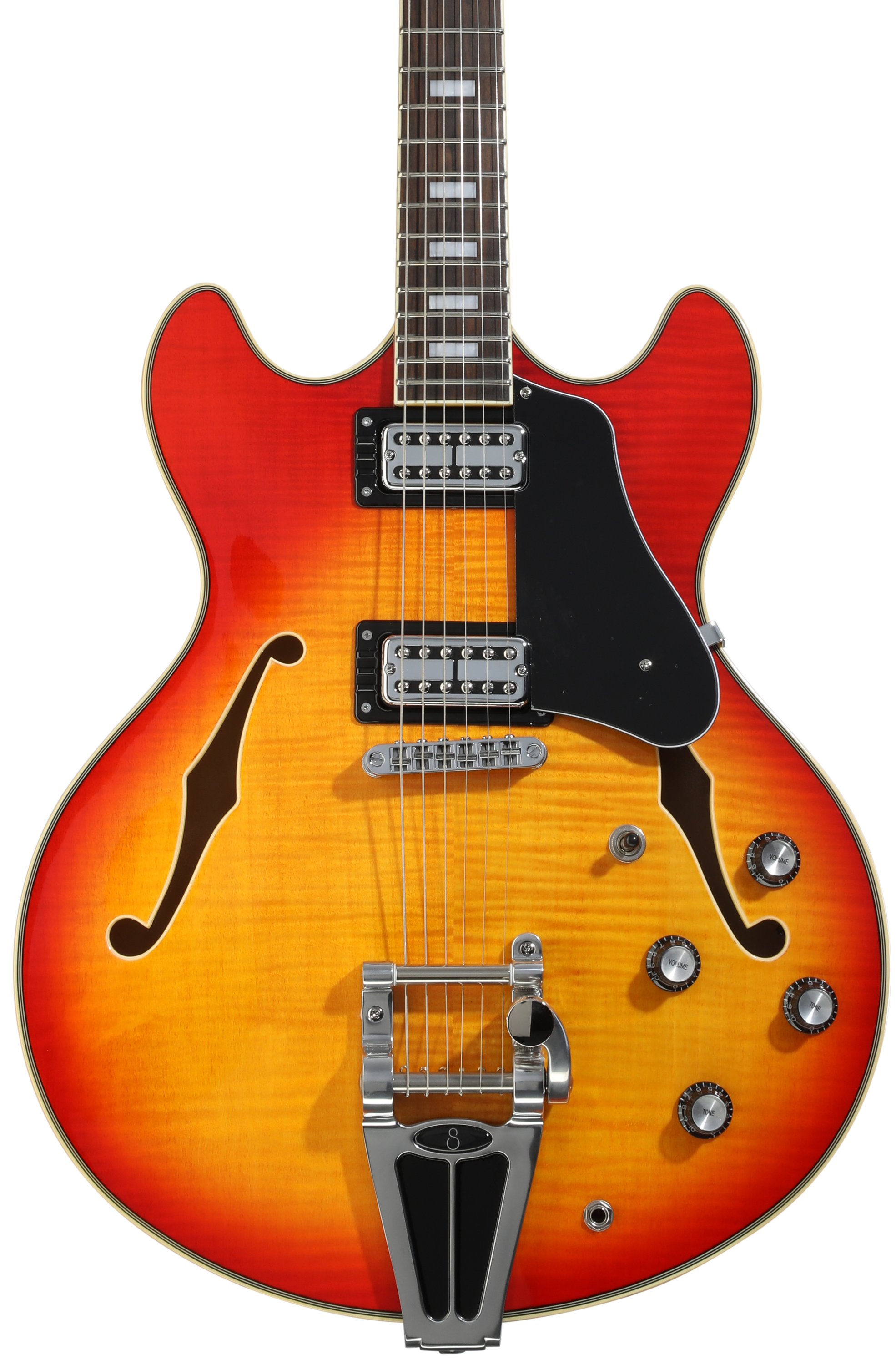 Sire Larry Carlton H7T Semi-hollowbody Guitar - Cherry