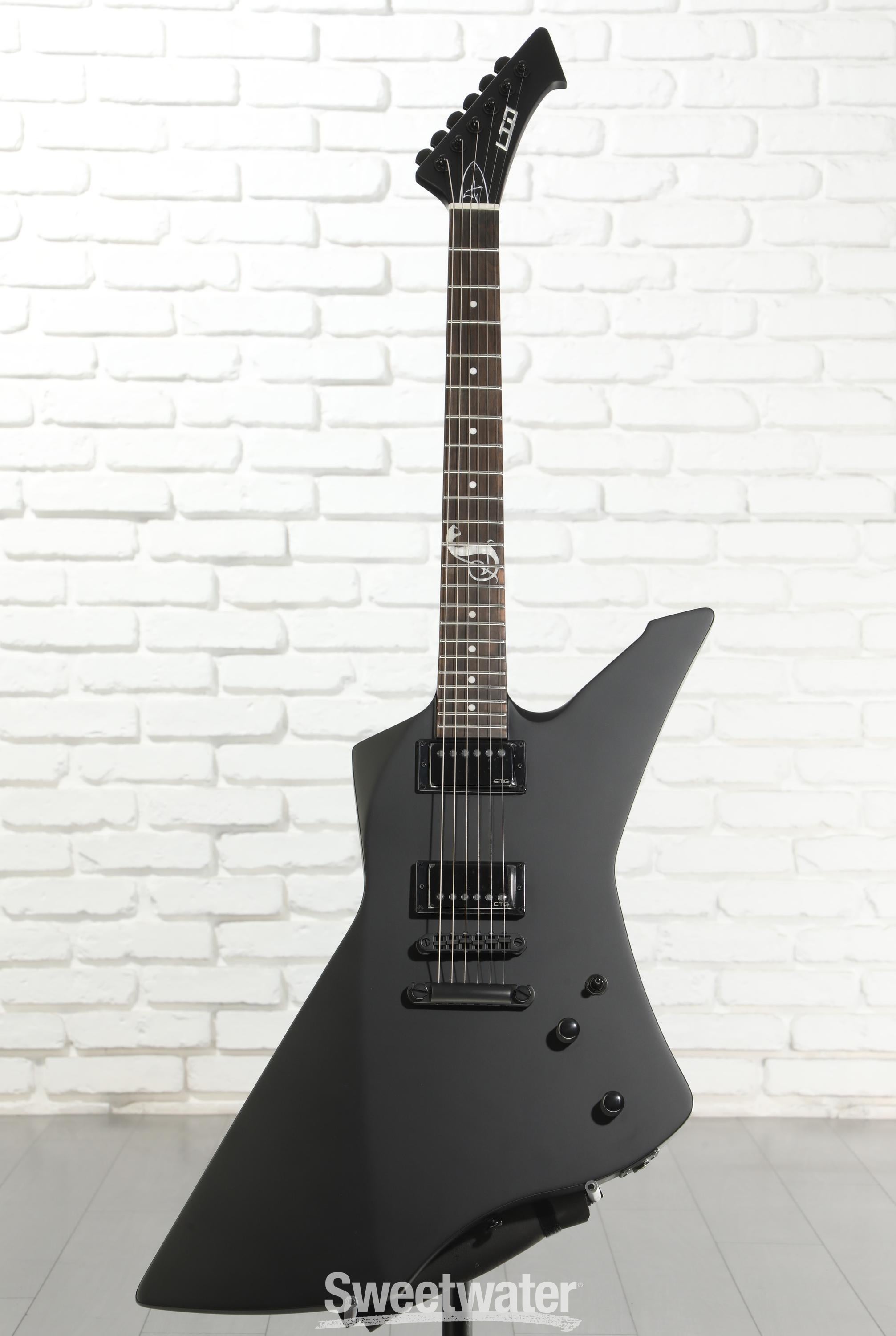 ESP LTD James Hetfield Signature Snakebyte - Black Satin | Sweetwater