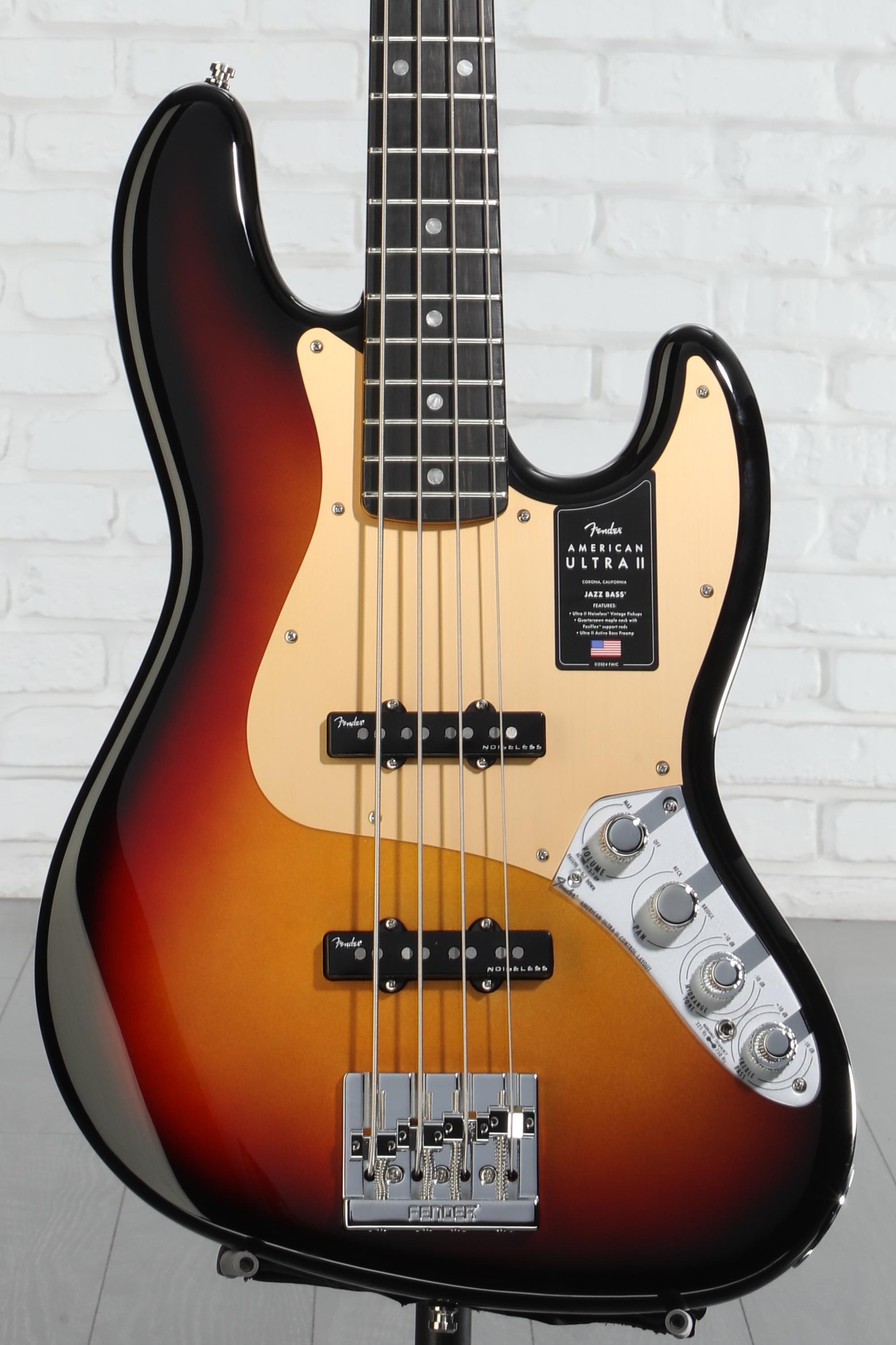 Fender American Ultra II Jazz Bass - Ultraburst, Ebony Fingerboard