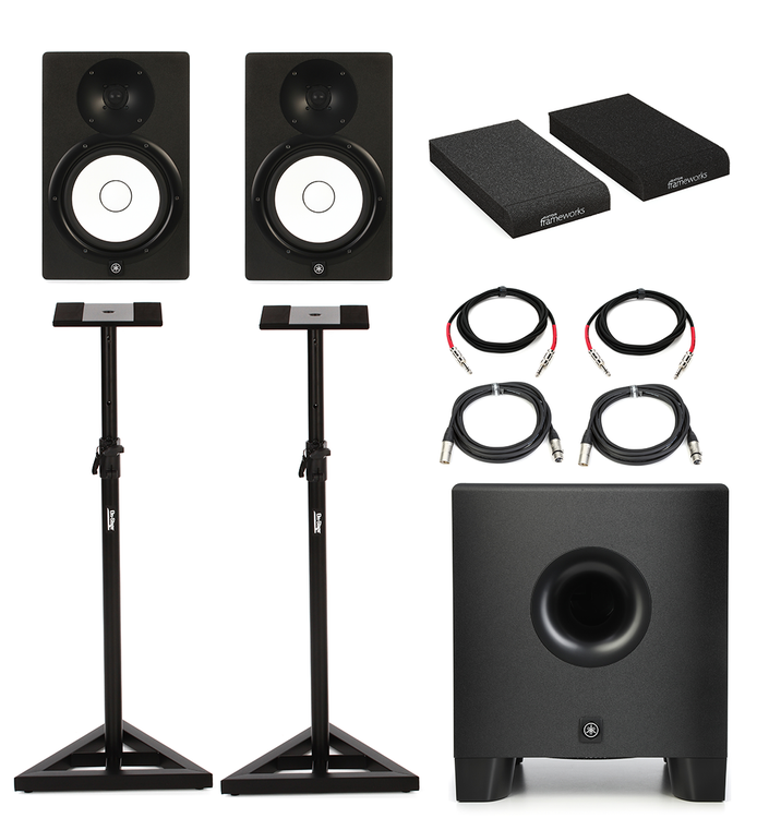 Yamaha HS5 5 inch Powered Studio Bundle