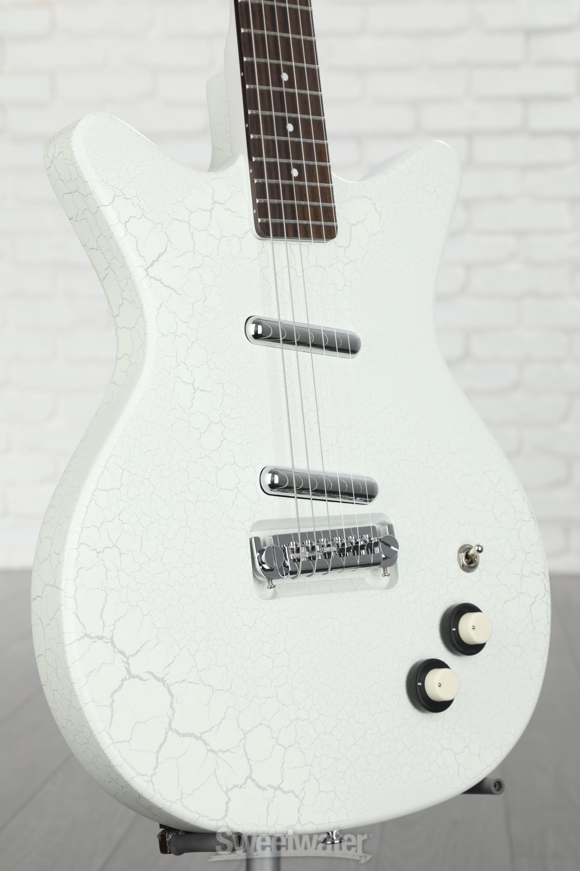 Danelectro '59M NOS+ Electric Guitar - White Crackle, Sweetwater