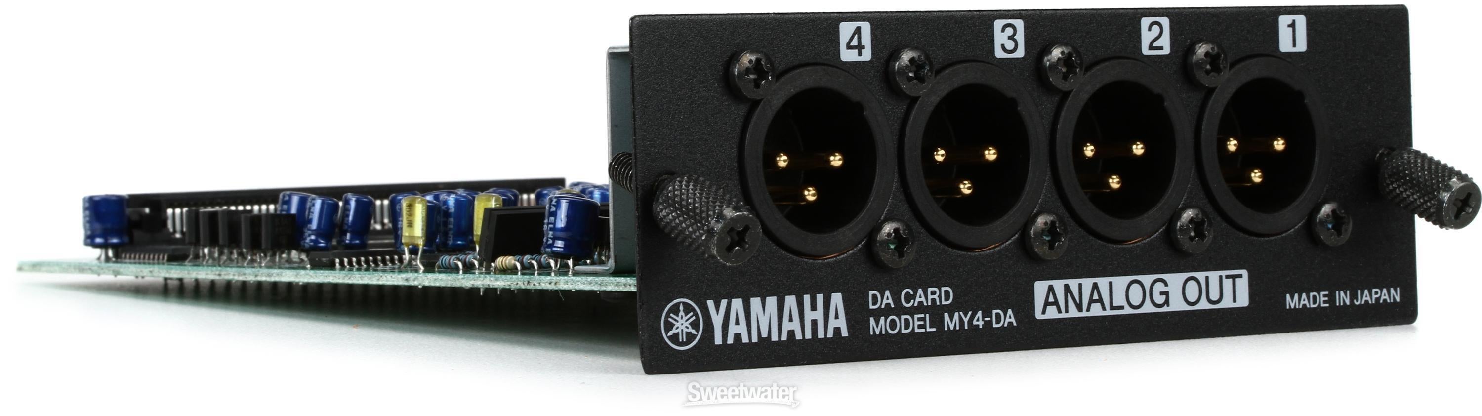 Yamaha MY4DA 4-channel Analog Output Card | Sweetwater