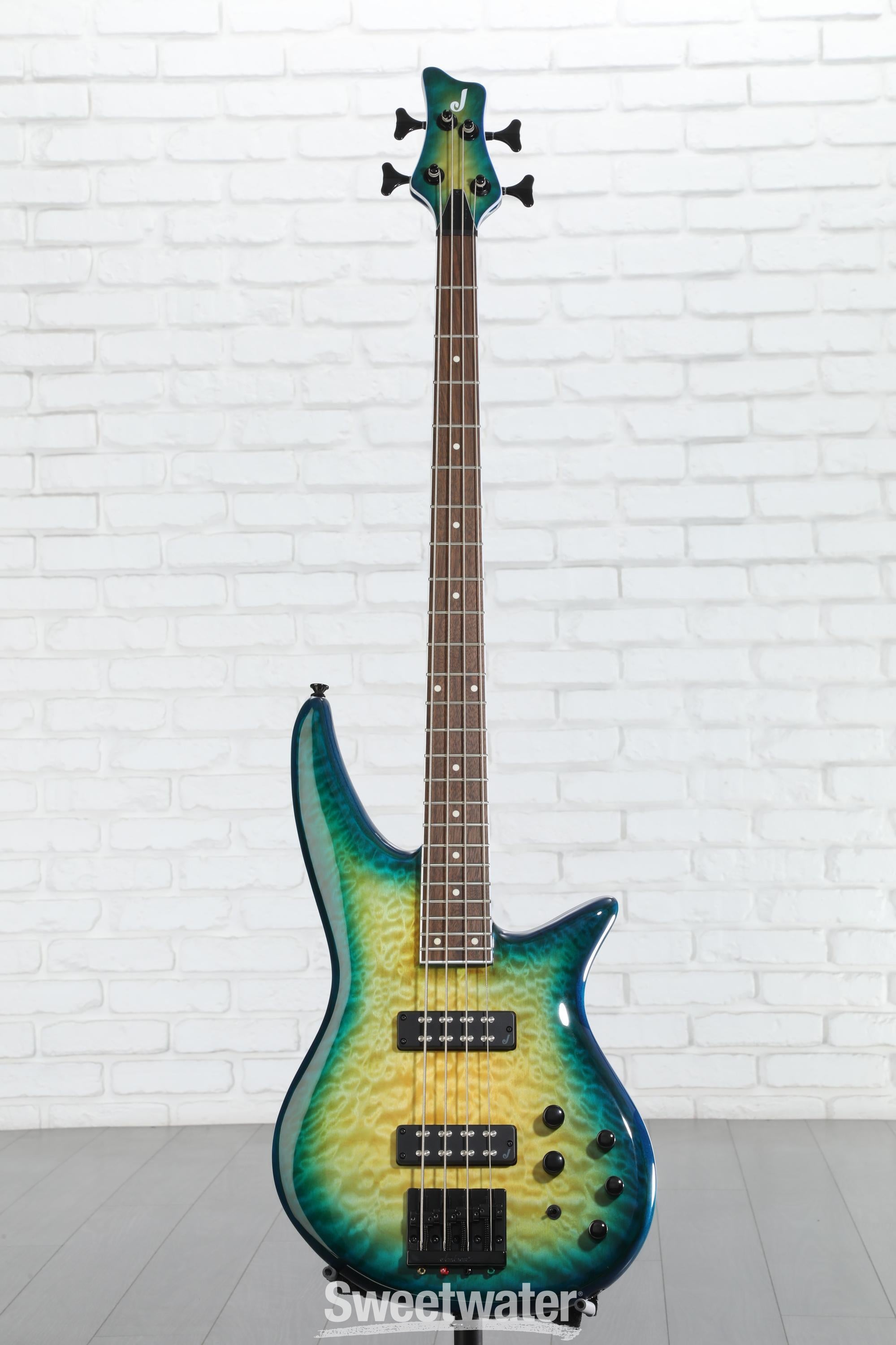 Jackson X Series Spectra Bass SBXQ IV - Amber Blue Burst | Sweetwater