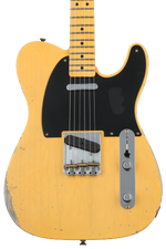 Photo of Fender Custom Shop 1950 Double Esquire Relic Electric Guitar - Aged Nocaster Blonde