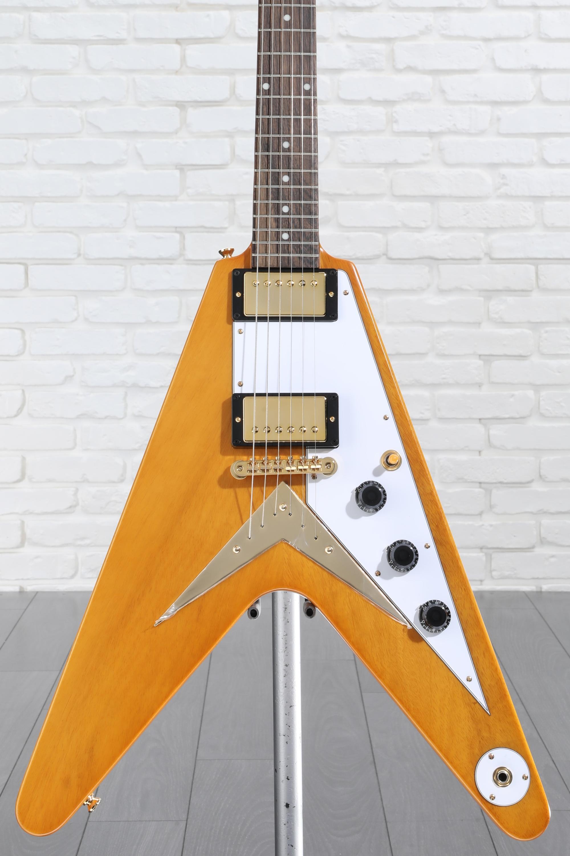 Epiphone 1958 Korina Flying V Electric Guitar - Natural