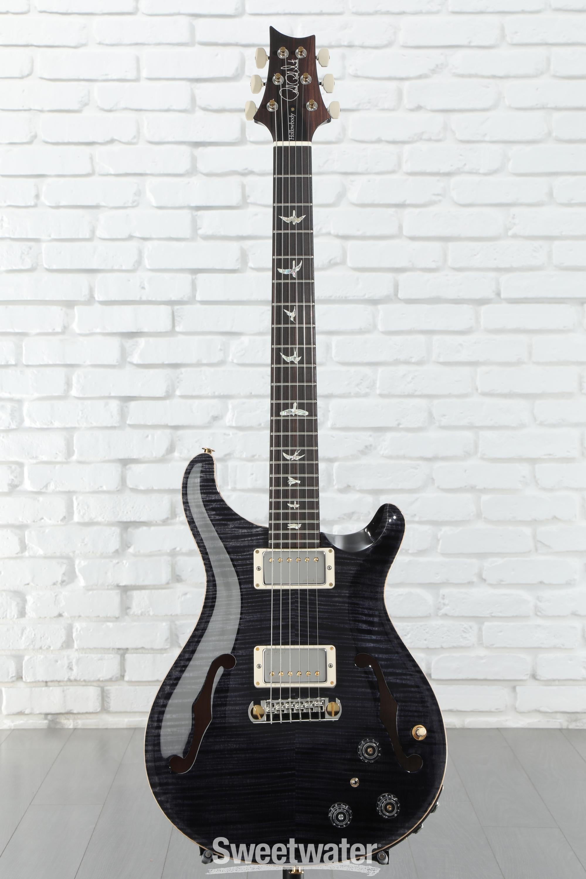 PRS Hollowbody II Piezo 10-Top Electric Guitar - Gray Black