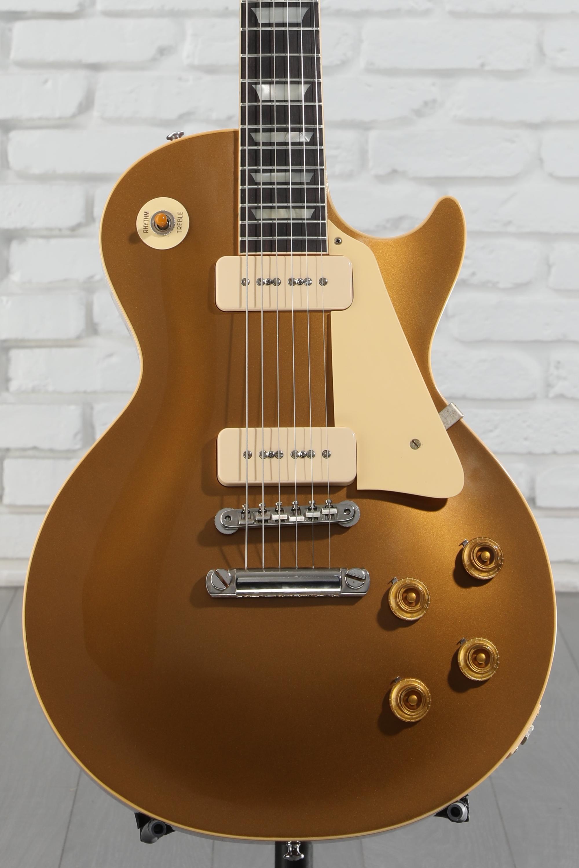 ギター Gibson 1956 Les Paul Gold Top Gibson Custom 1956 Les Paul Goldtop Reissue Electric Guitar
