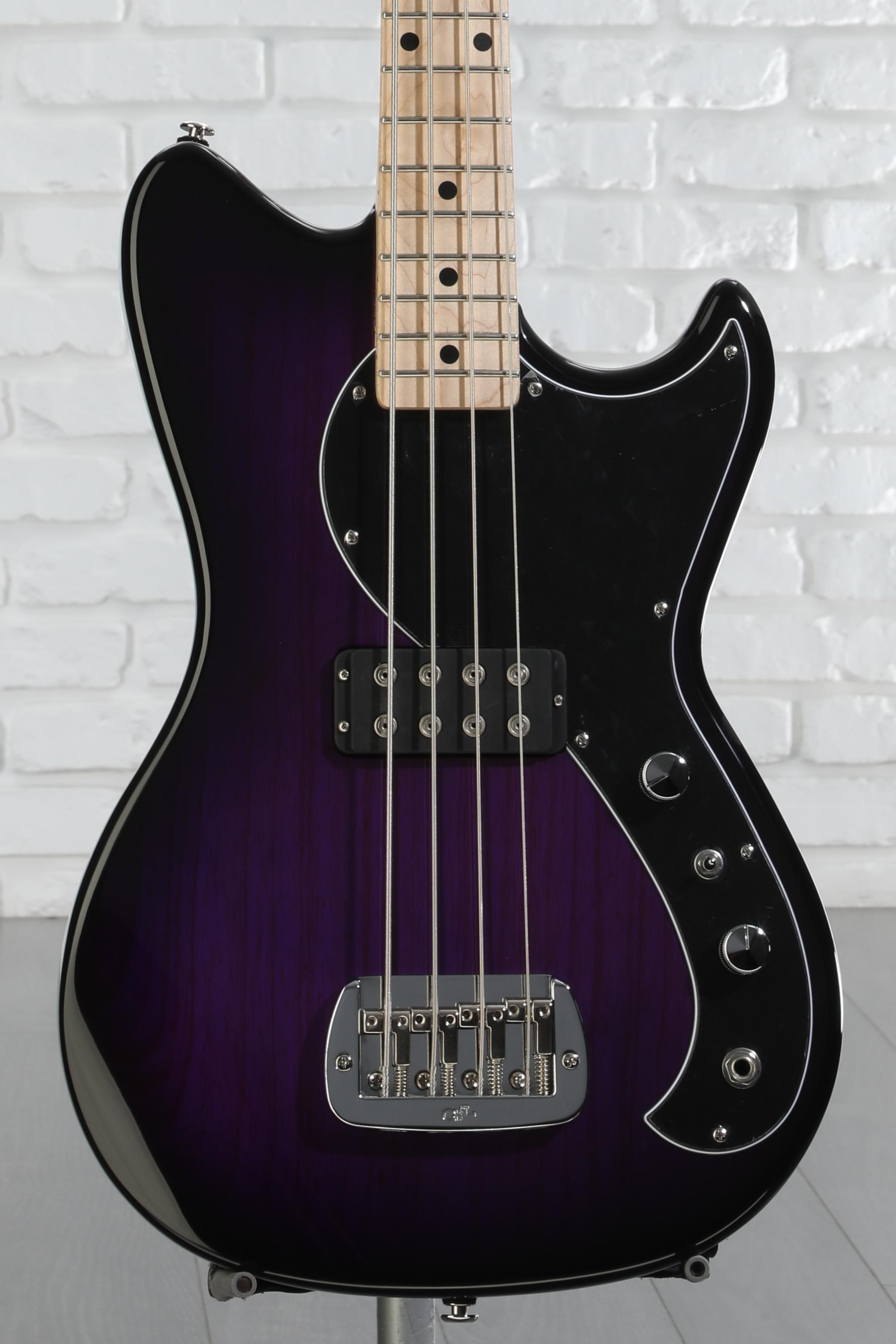 G&L Fullerton Deluxe Fallout Bass Guitar - Purpleburst