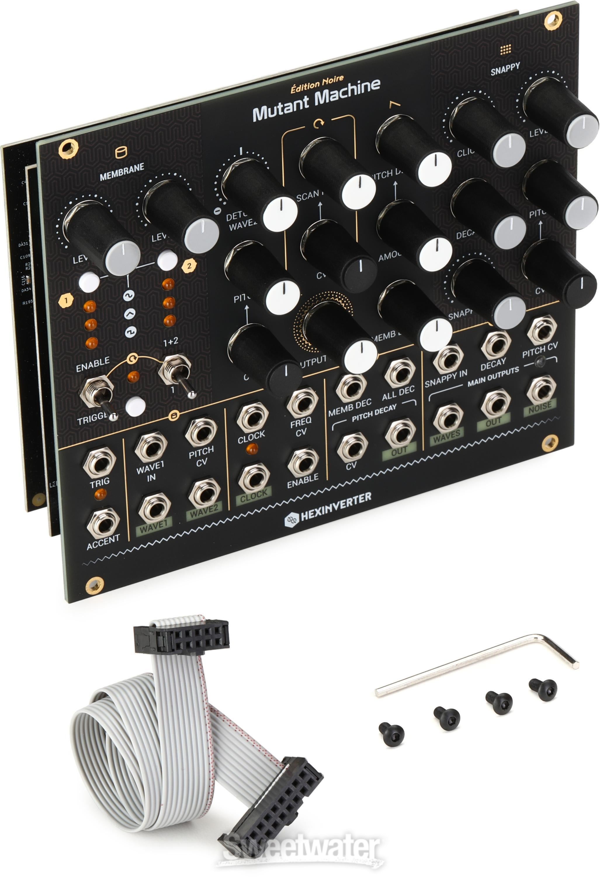 Erica Synths Hexinverter Mutant Machine Analog Percussion Synthesis  Eurorack Module | Sweetwater