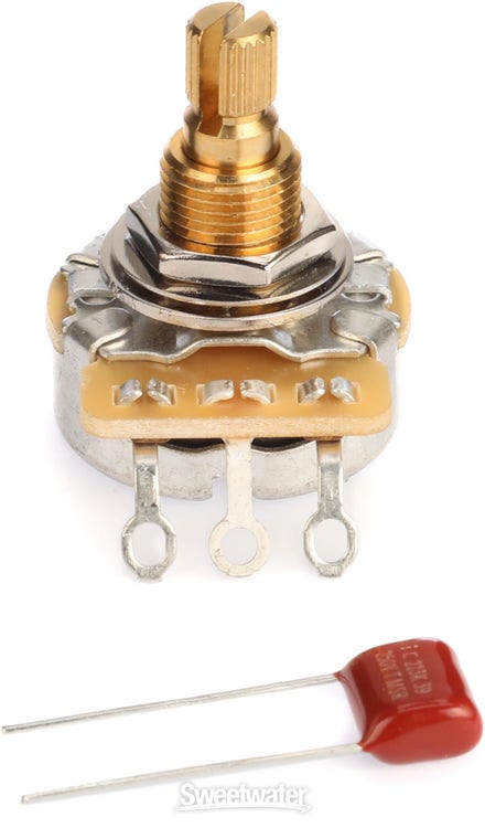 Fender 500k Split Shaft Potentiometer - Volume or Tone