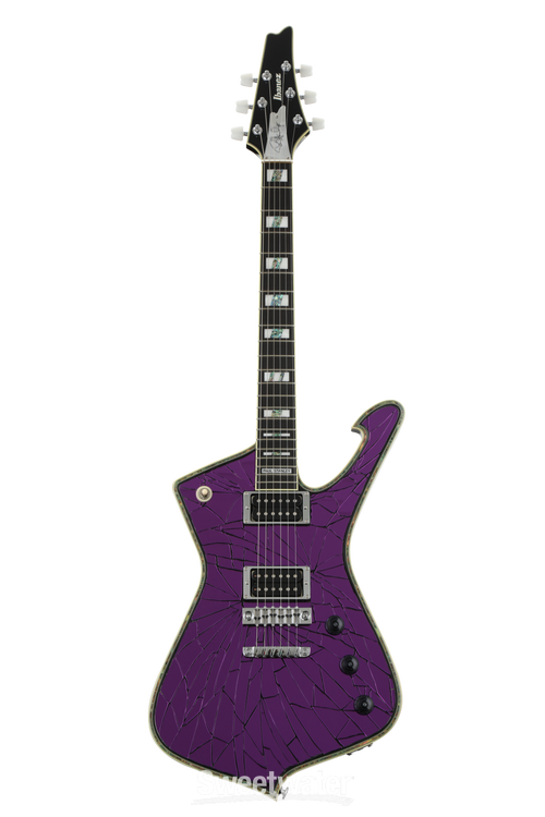 Ibanez PS2CM Paul Stanley Signature - Purple Mirror | Sweetwater Ibanez PS2CM Paul Stanley Signature - Purple Mirror | Sweetwater