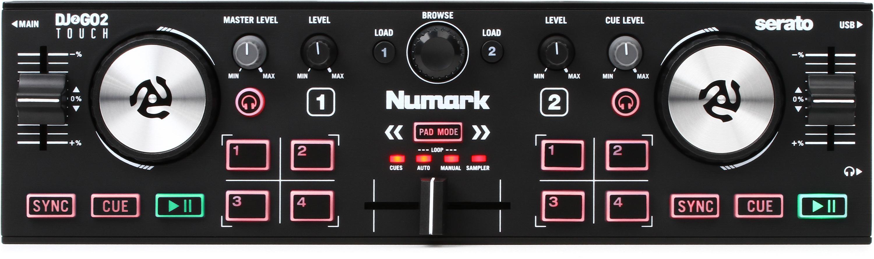 Numark DJ2GO2 Touch 2-channel Serato DJ Controller | Sweetwater