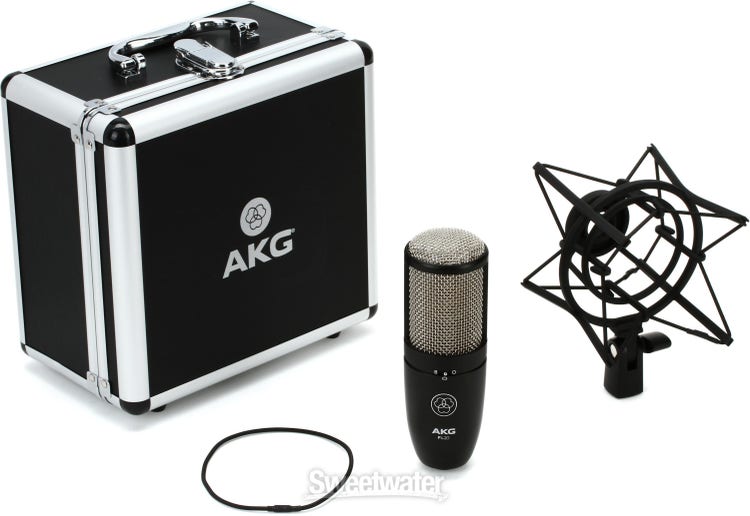 Audio-Technica AT2020 Cardioid Medium-diaphragm Condenser Microphone and  AutoTune Essentials Bundle