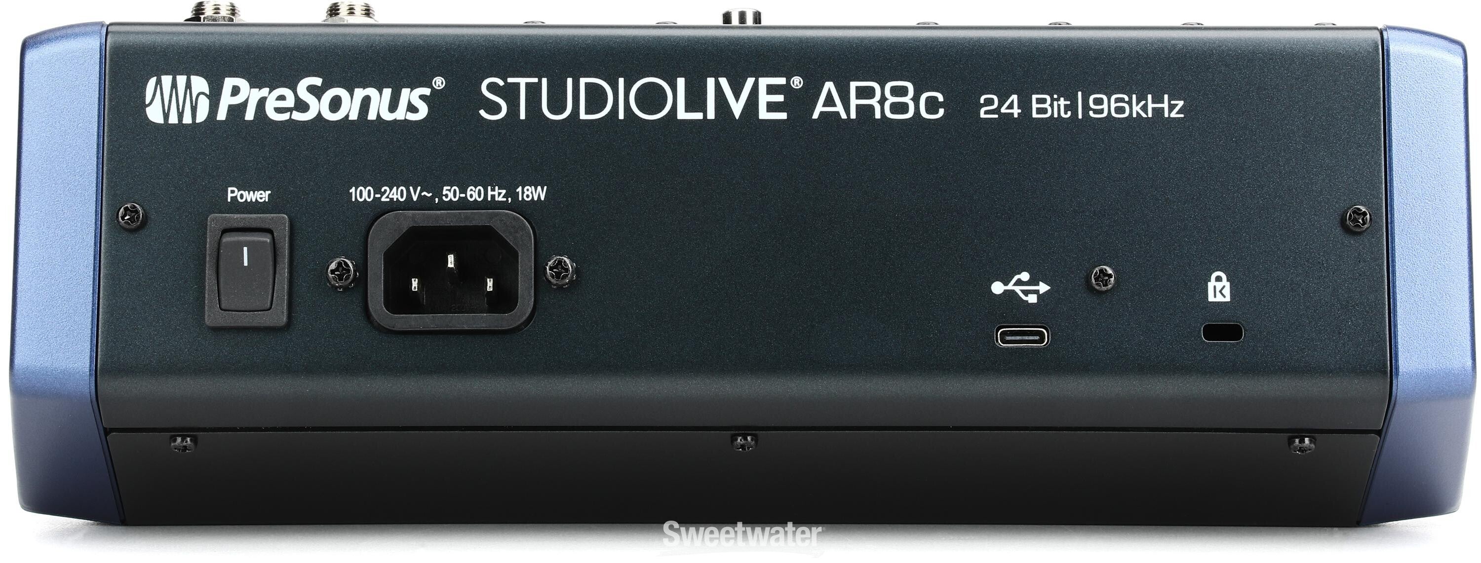 PreSonus StudioLive AR8c Mixer and Audio Interface with Effects