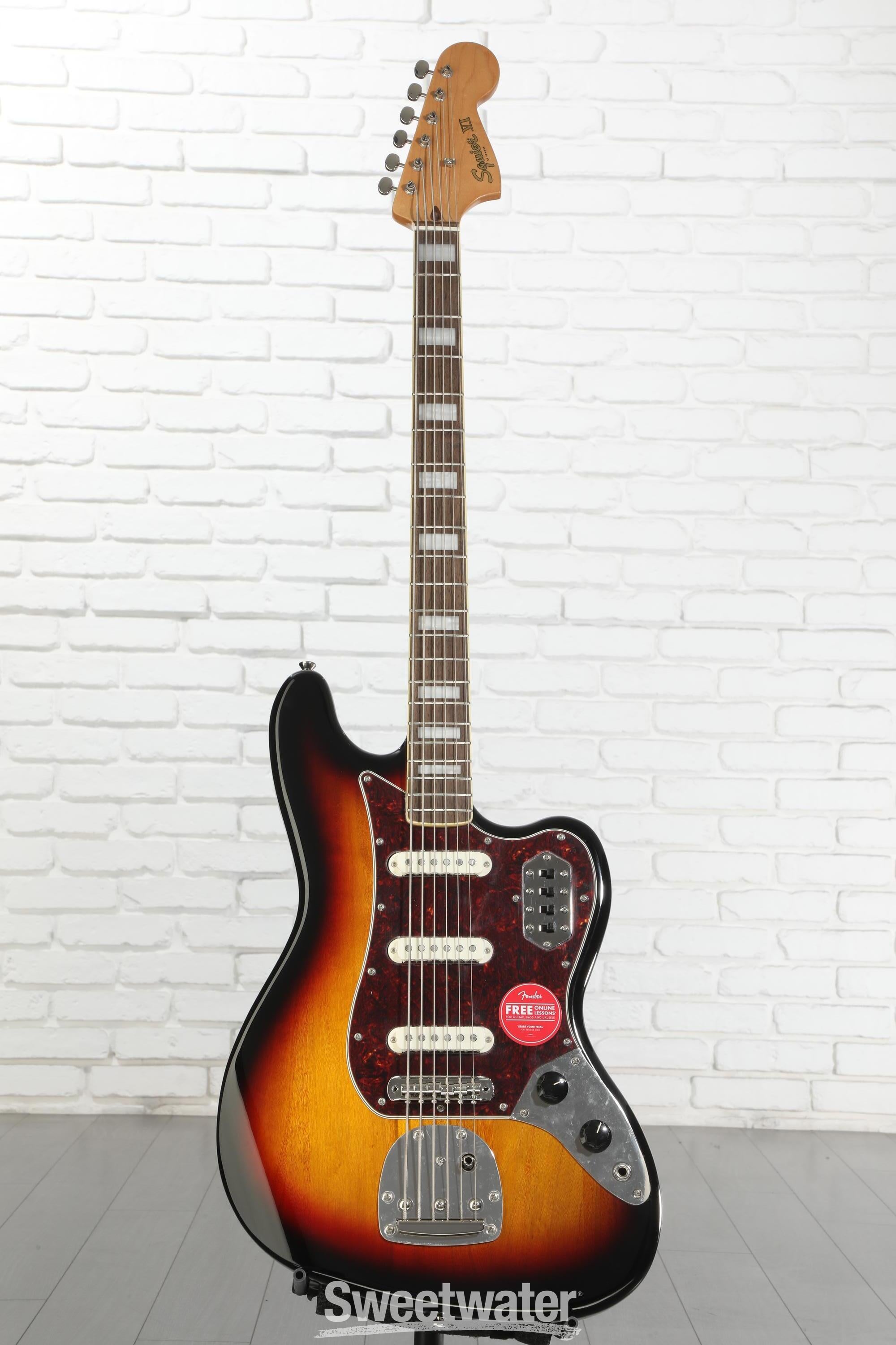 Squier by Fenderベース Classic Vibe Bass VI Amazon.com: Squier Classic Vibe 6-String Bass VI, Black, Laurel