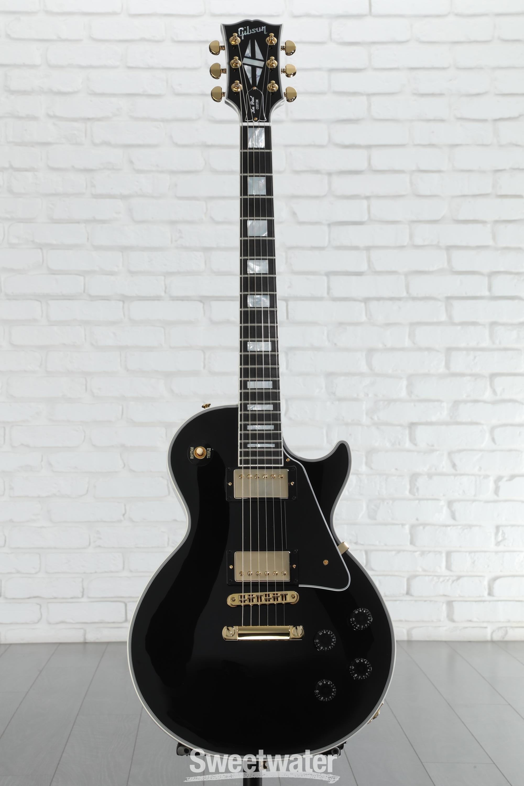 Gibson Custom Les Paul Custom Electric Guitar - Ebony, Ebony