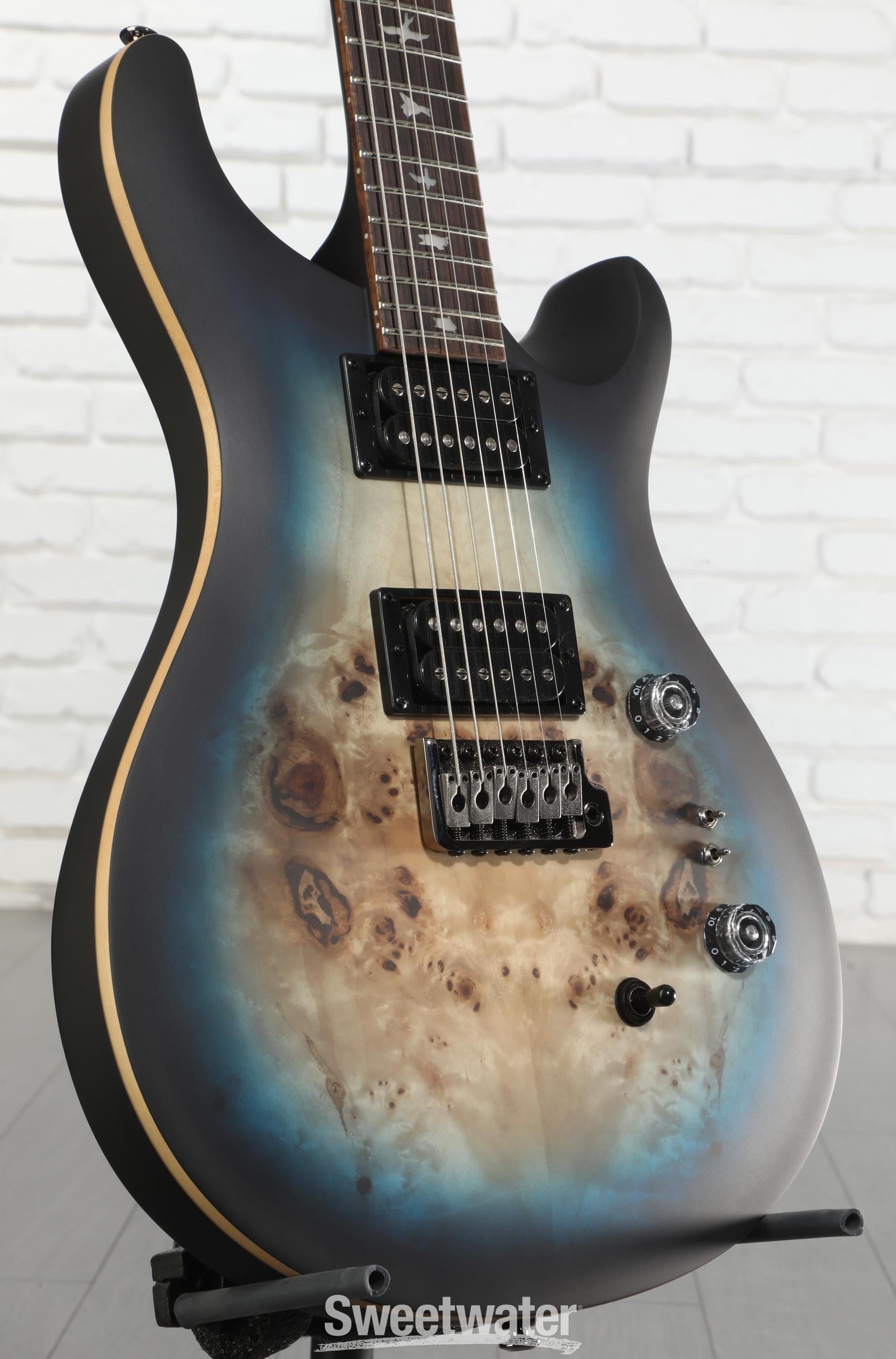 PRS SE Custom 24-08 Exotic Electric Guitar - Lake Blue Midnight