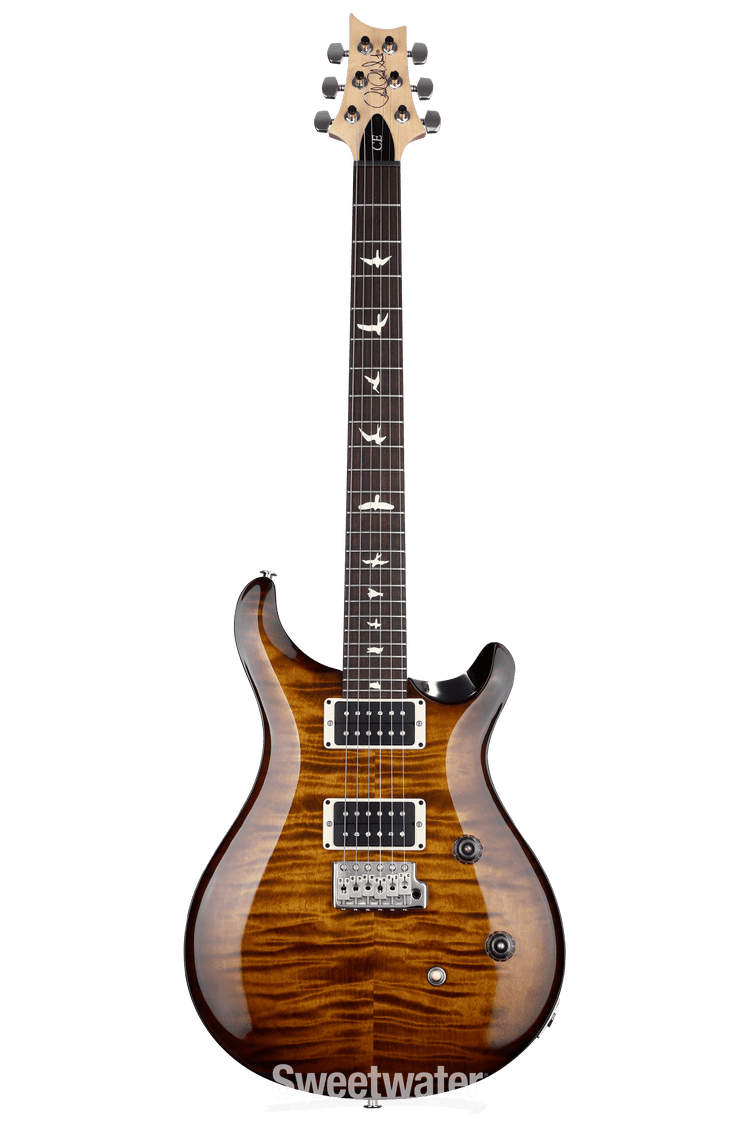 PRS CE 24 Electric Guitar - Black Amber | Sweetwater