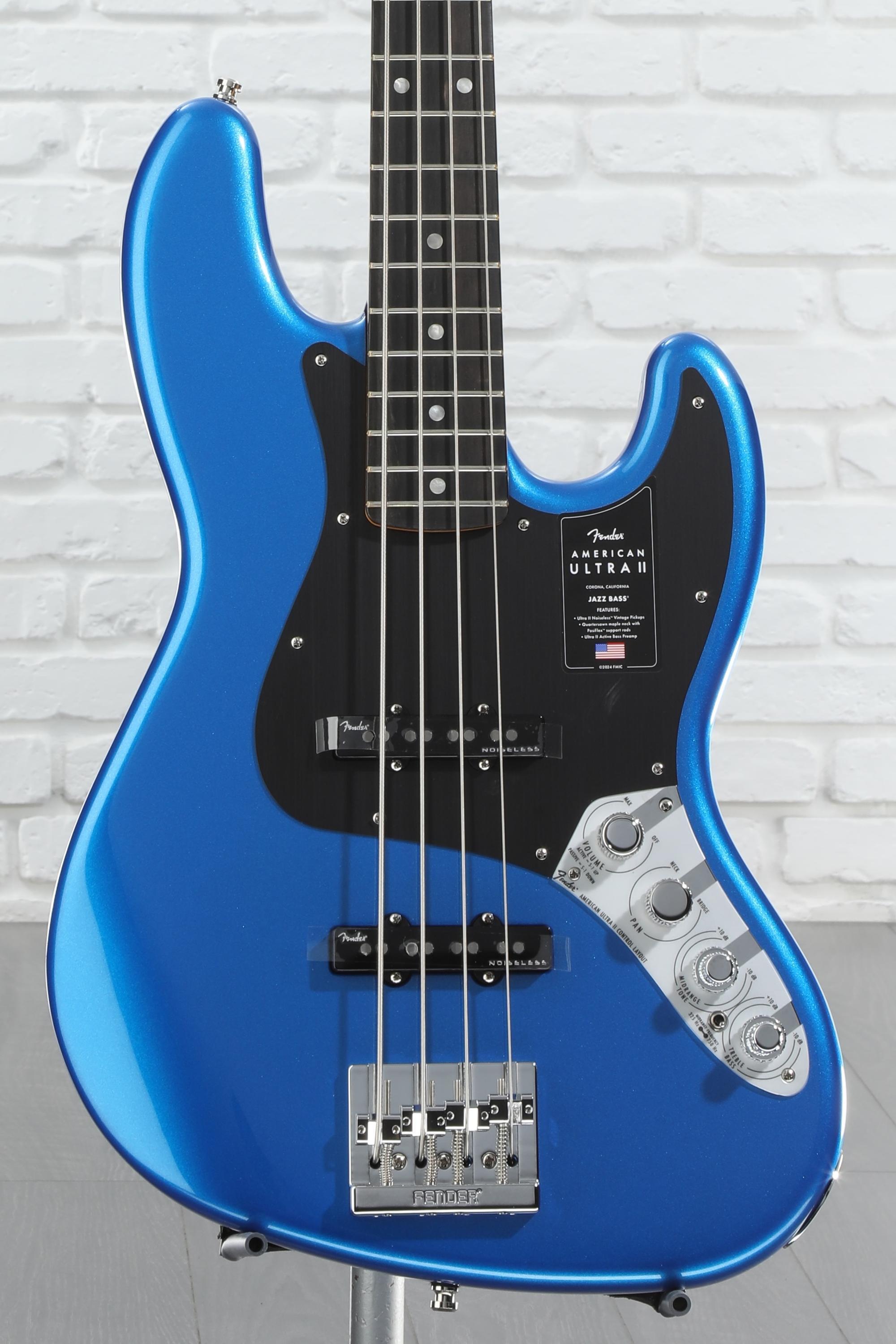 ベース Fender USA American Ultra II Jazz Bass Fender American Ultra II Jazz Bass - Ultraburst, Ebony