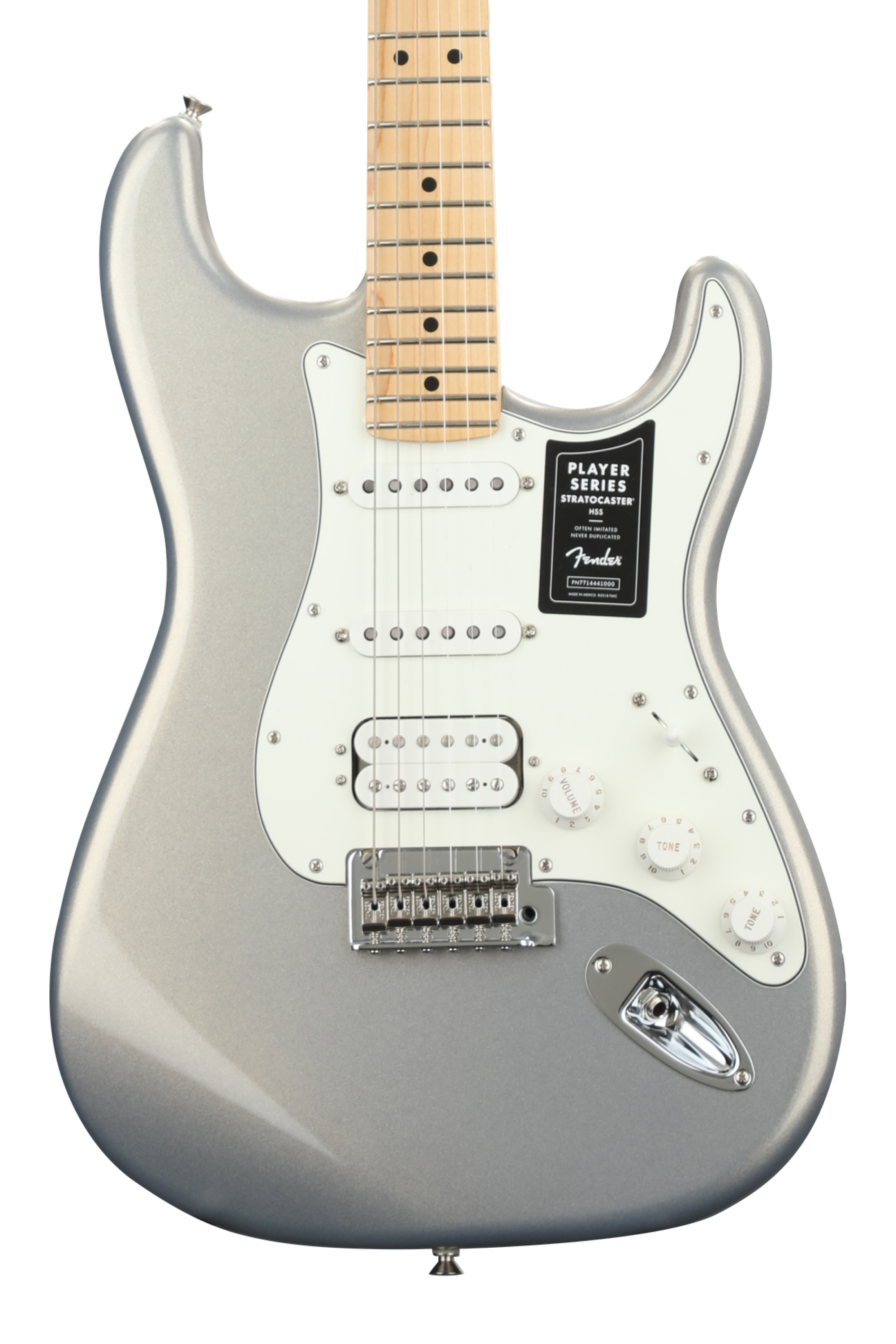 Fender Player Stratocaster HSS - Silver | Sweetwater Fender Player Stratocaster HSS - Silver | Sweetwater