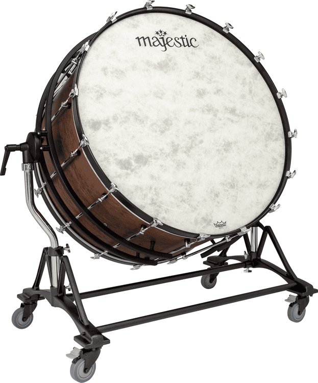 Majestic PBF4022 Prophonic Concert Bass Drum with SSB Suspended Field  Tilting Stand - Dark Coffee Lacquer