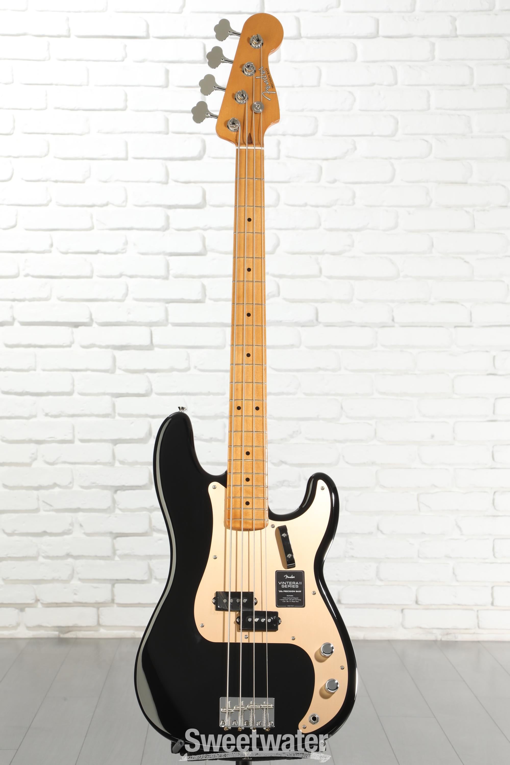 Fender Vintera II '50s Precision Bass - Black | Sweetwater