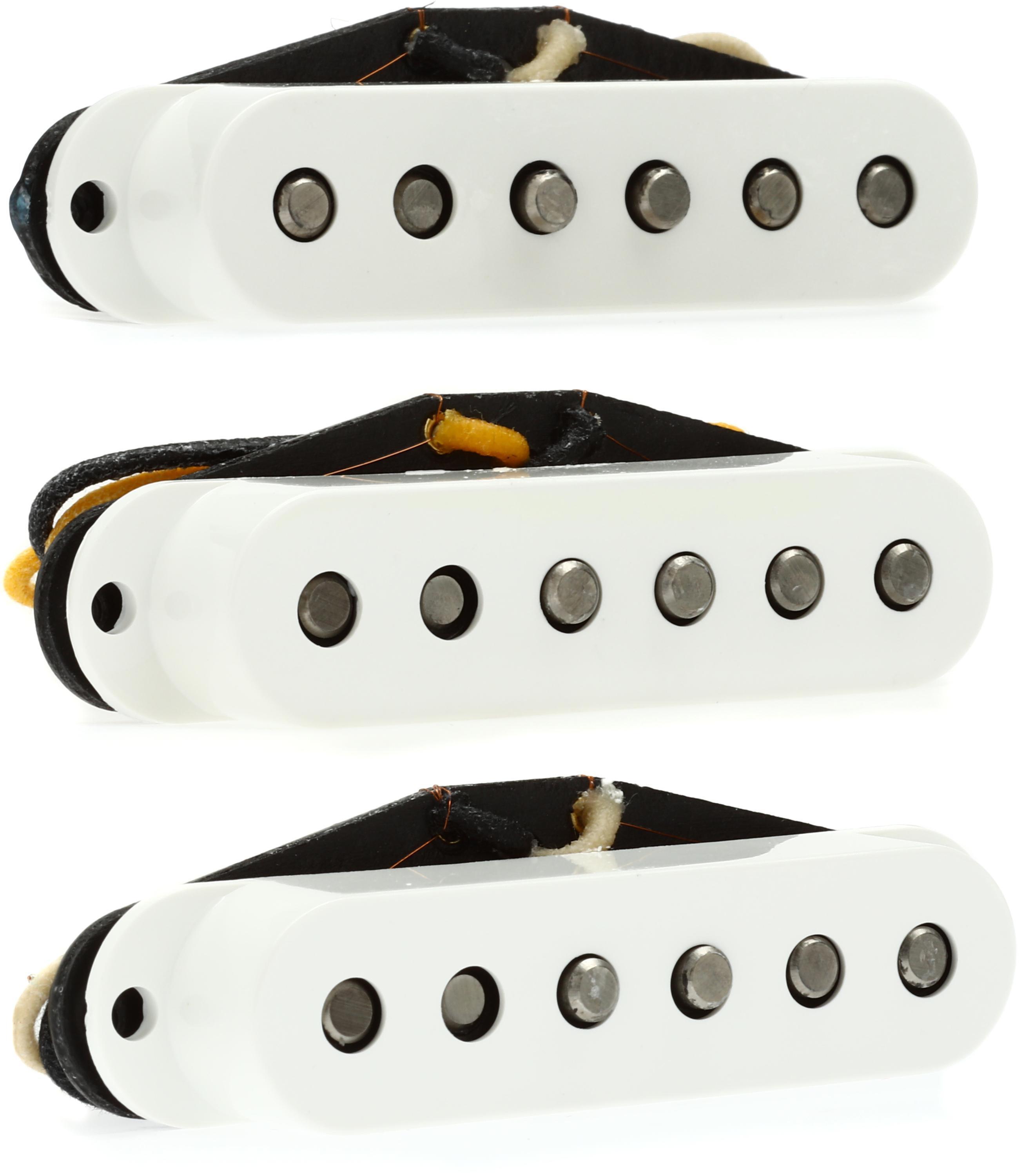 Fender Custom Shop Fat 60's 3-piece Pickup Set - White | Sweetwater