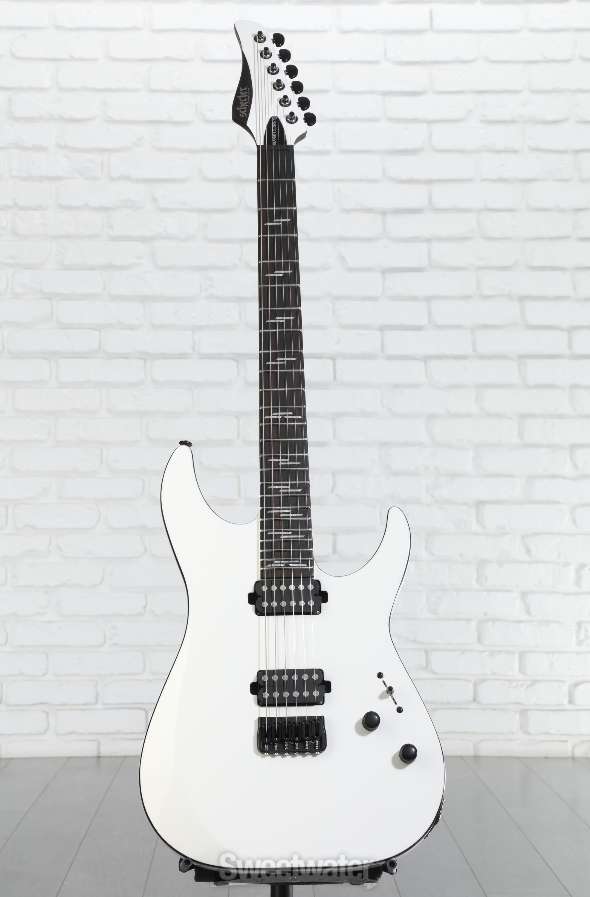 Schecter Reaper-6 Custom Electric Guitar - Gloss White | Sweetwater