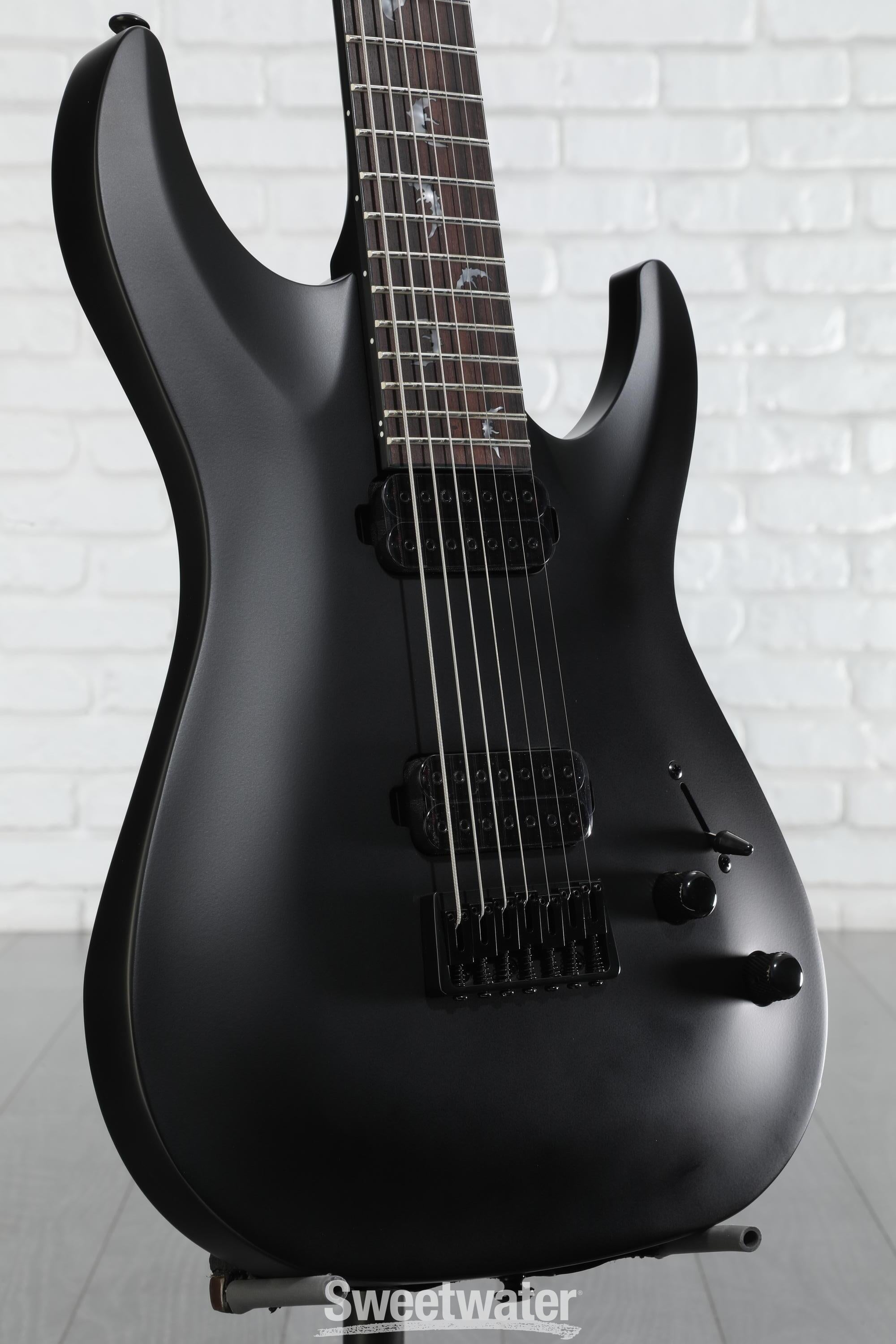 Schecter Damien 7 SBK in Satin Black – nafiriguitar.com