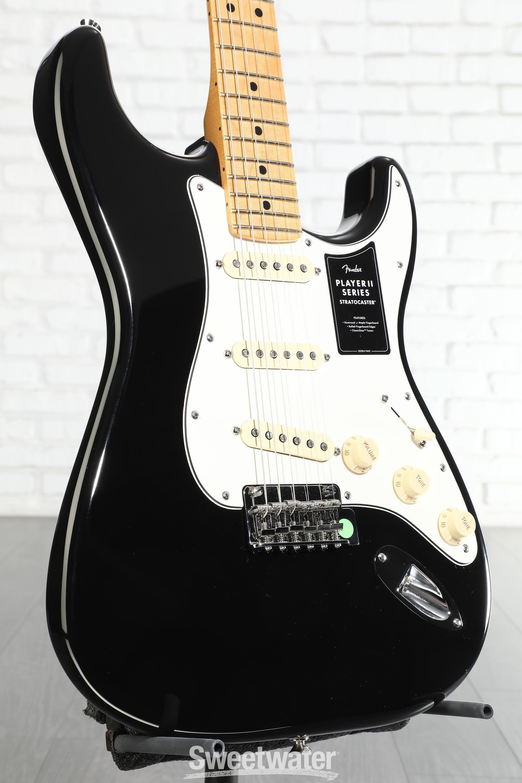 Fender Player II Stratocaster Electric Guitar - Black with Maple