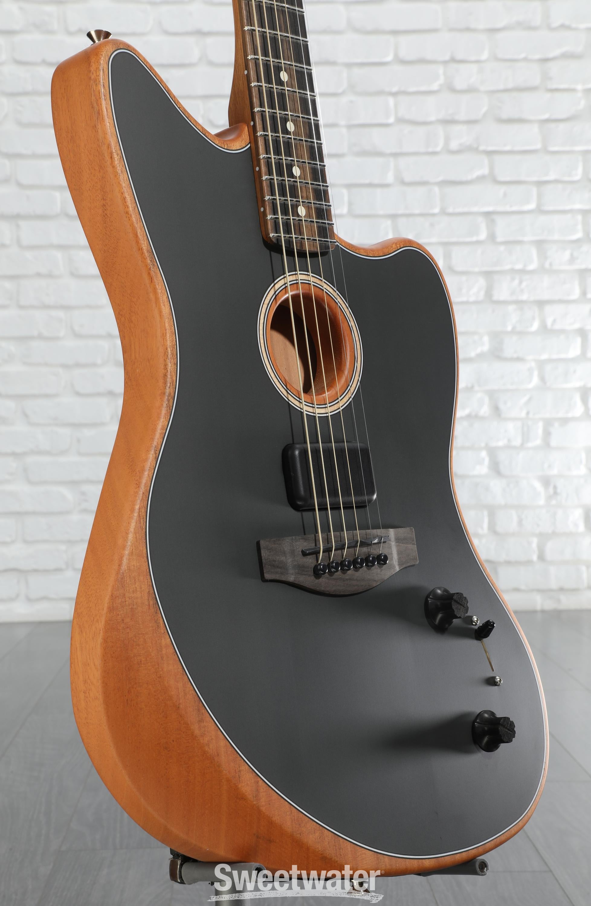 Fender American Acoustasonic Jazzmaster Acoustic-electric Guitar - Tungsten Fender American Acoustasonic Jazzmaster Acoustic-electric Guitar - Tungsten