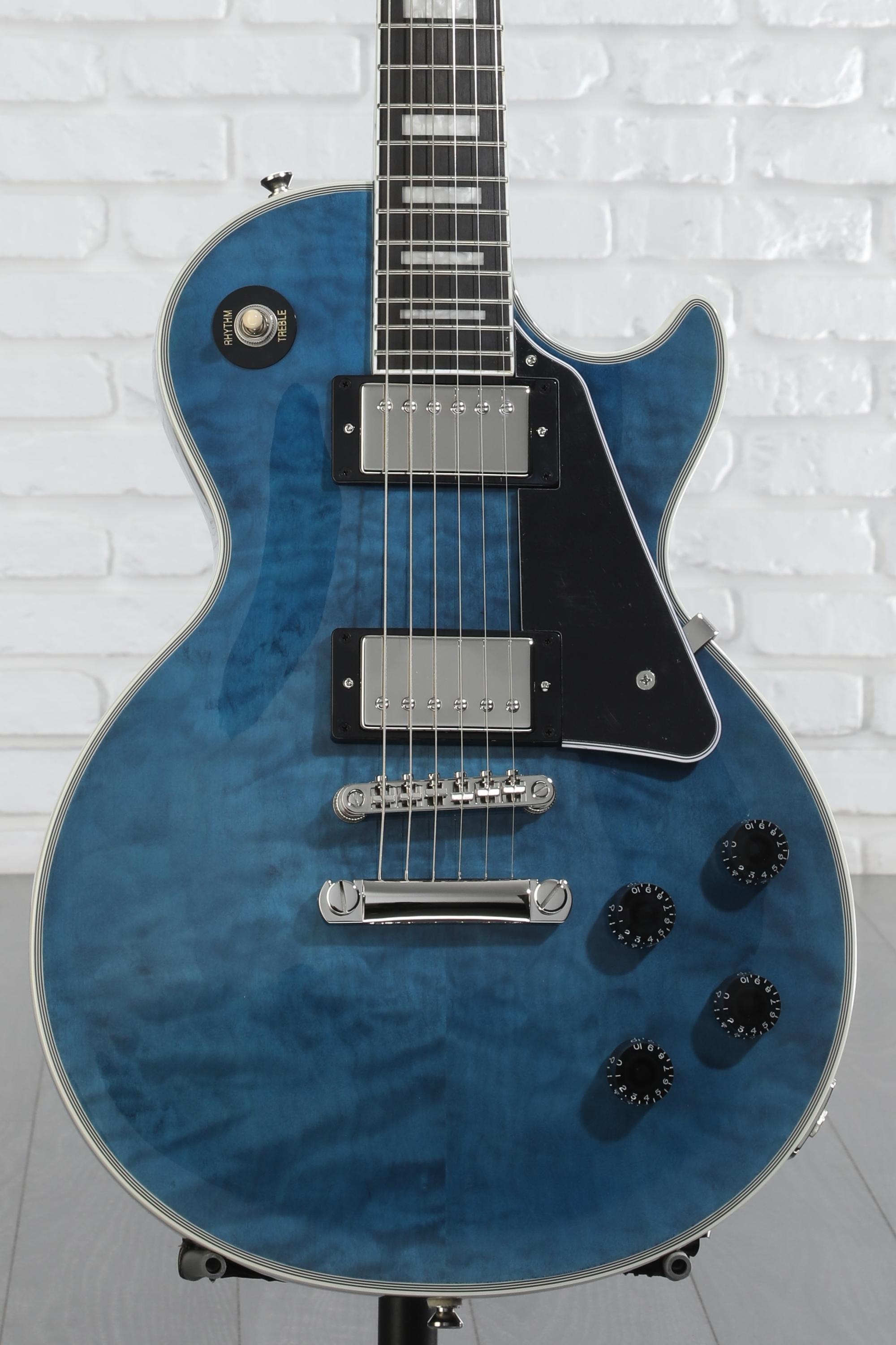 Epiphone Les Paul Custom Electric Guitar - Viper Blue