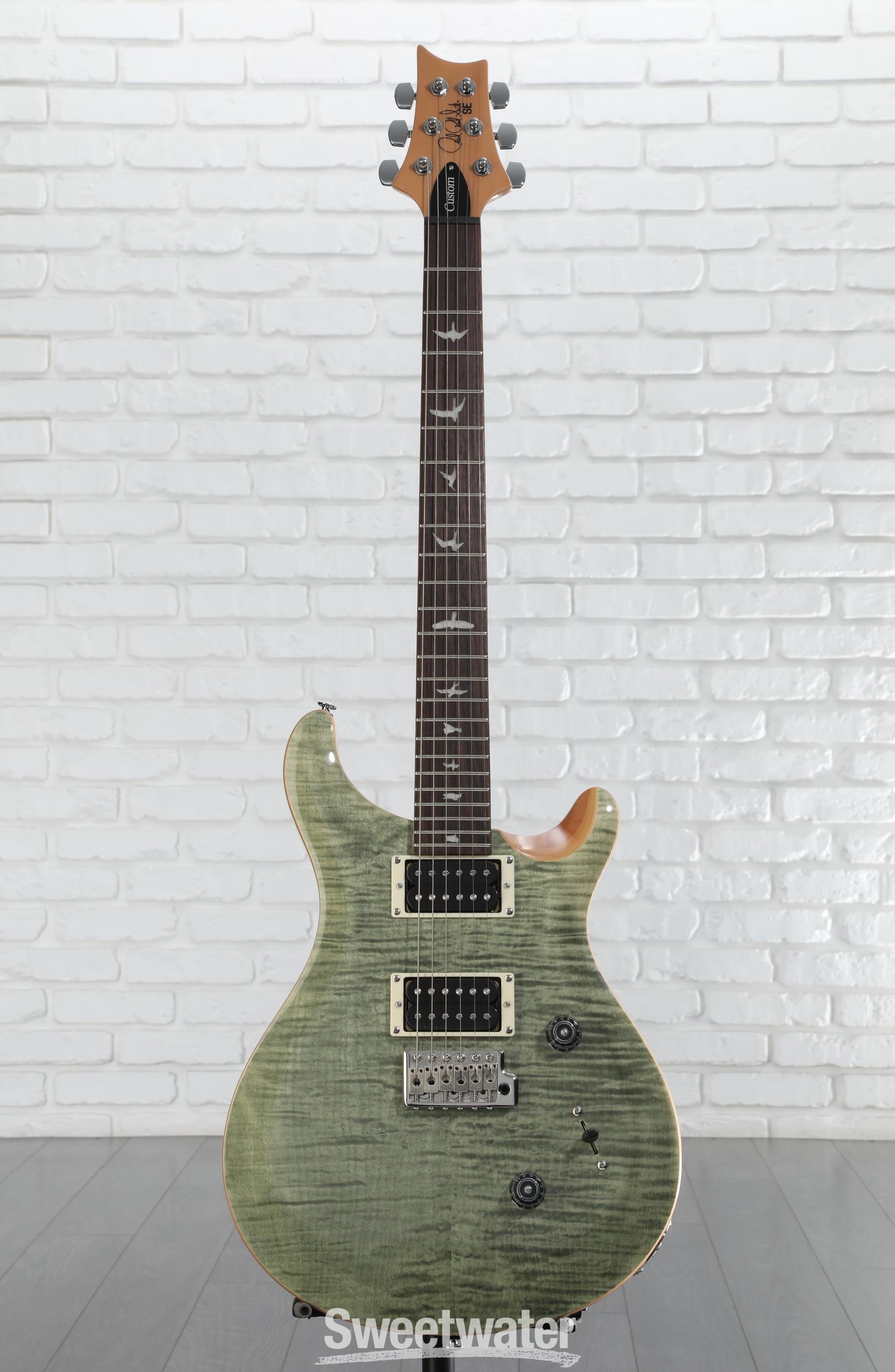 【最終値下げ】PRS SE Custom24 Trampas Green PRS SE Custom 24 Electric Guitar - Trampas Green Quilted
