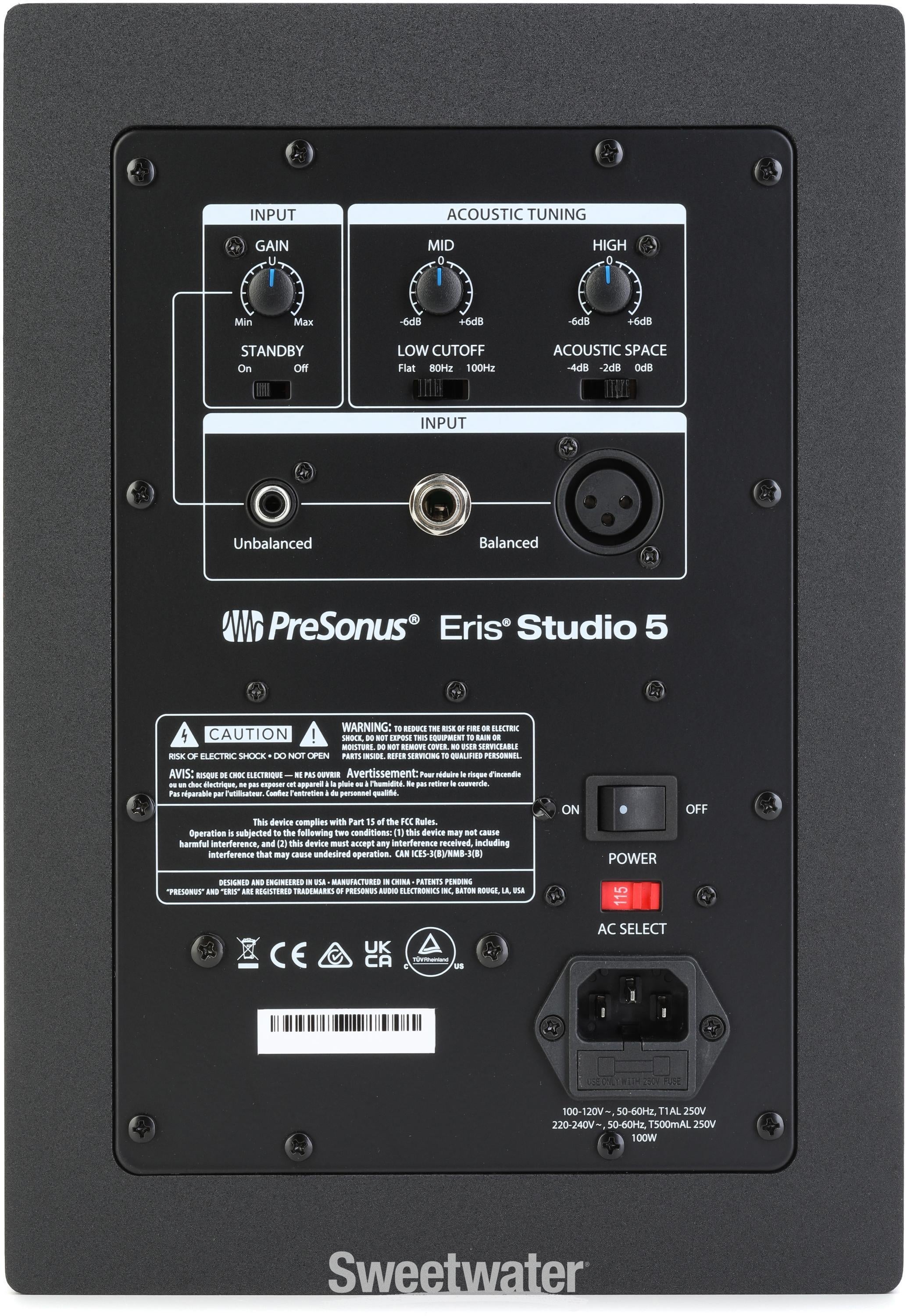 PreSonus Eris Studio 5 5.25-inch Powered Studio Monitor | Sweetwater